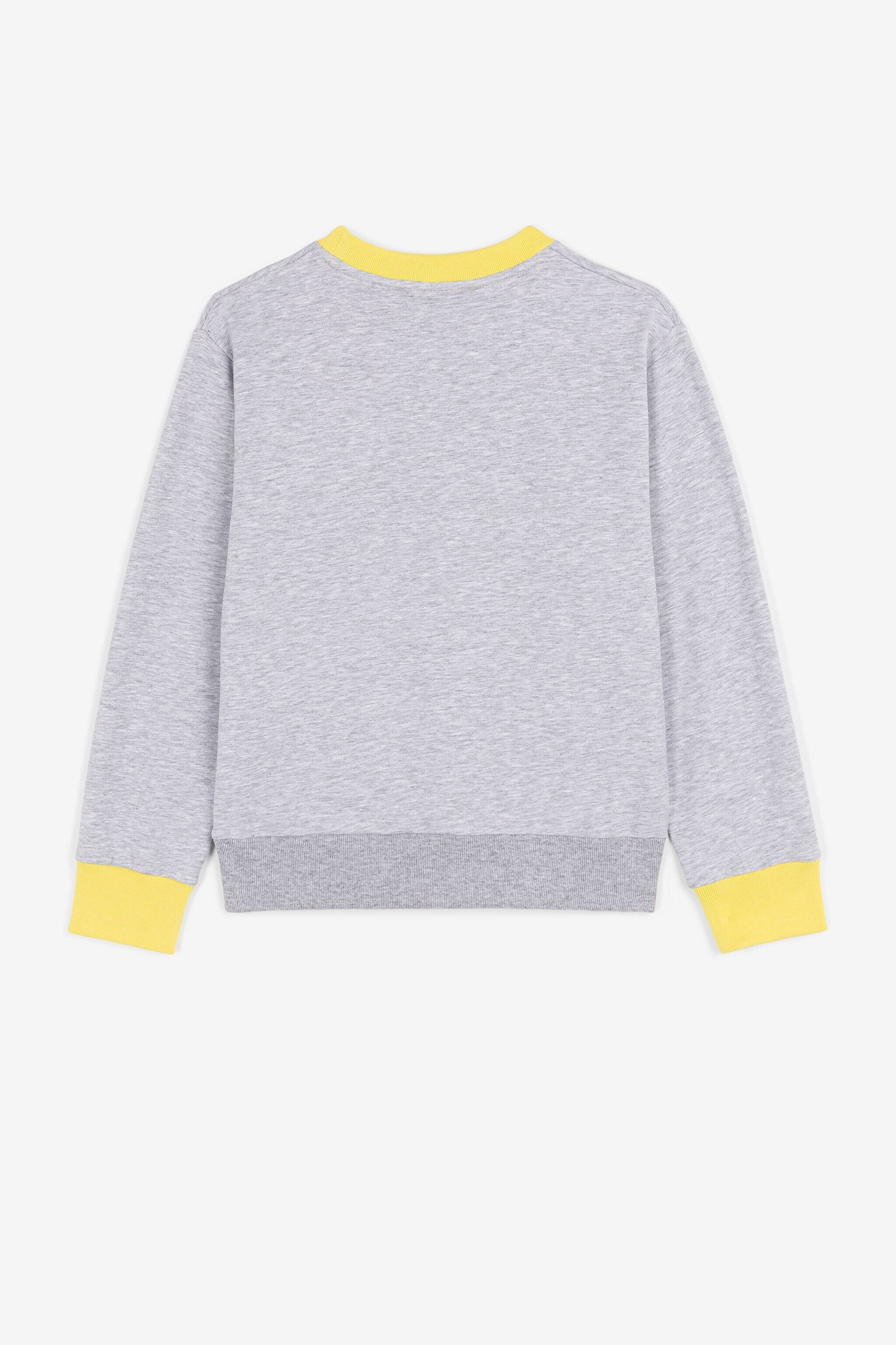 JU Logo-print sweatshirt Gray QJT952-CF050