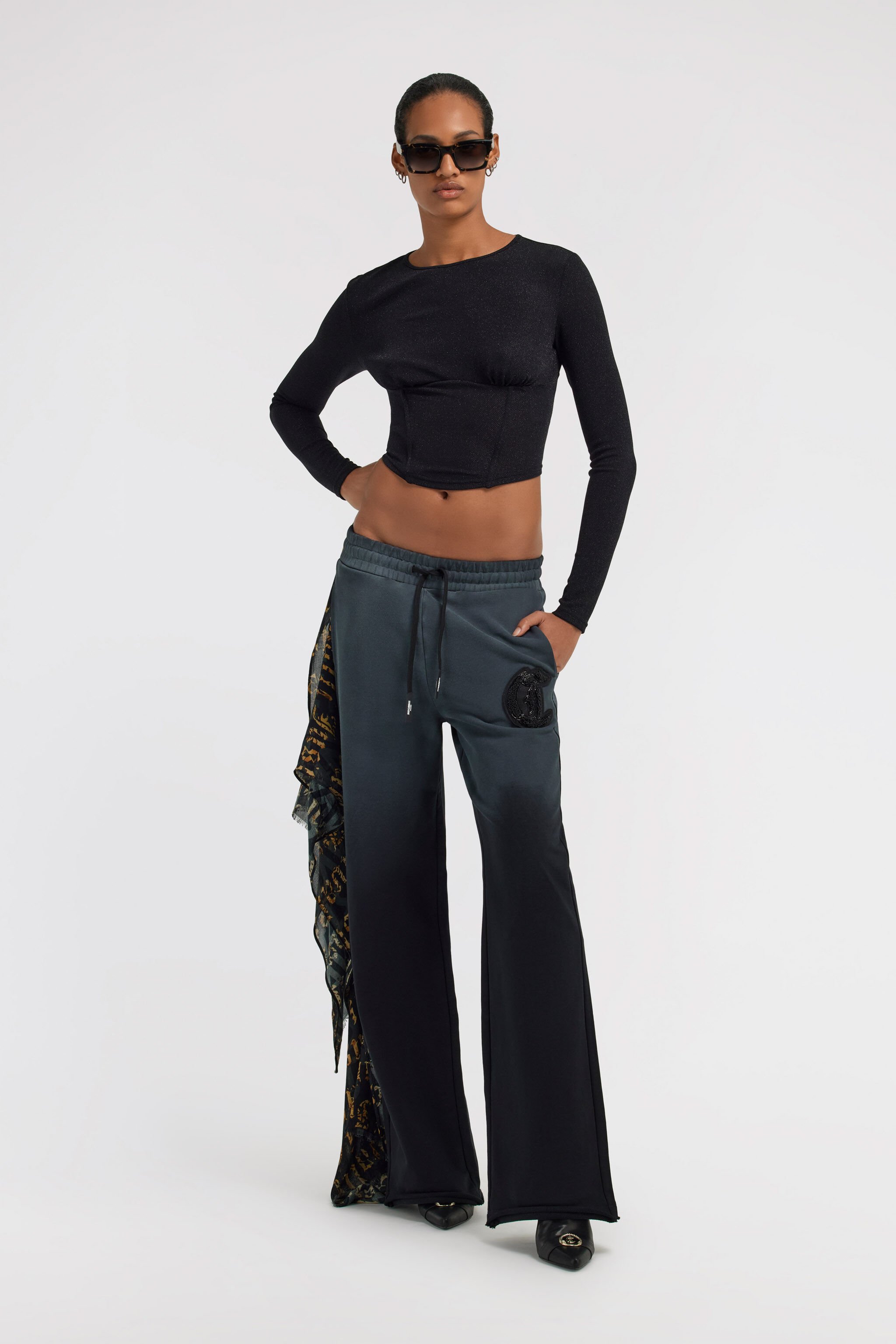 JC Just Cavalli Pants Black TFT076-TF105