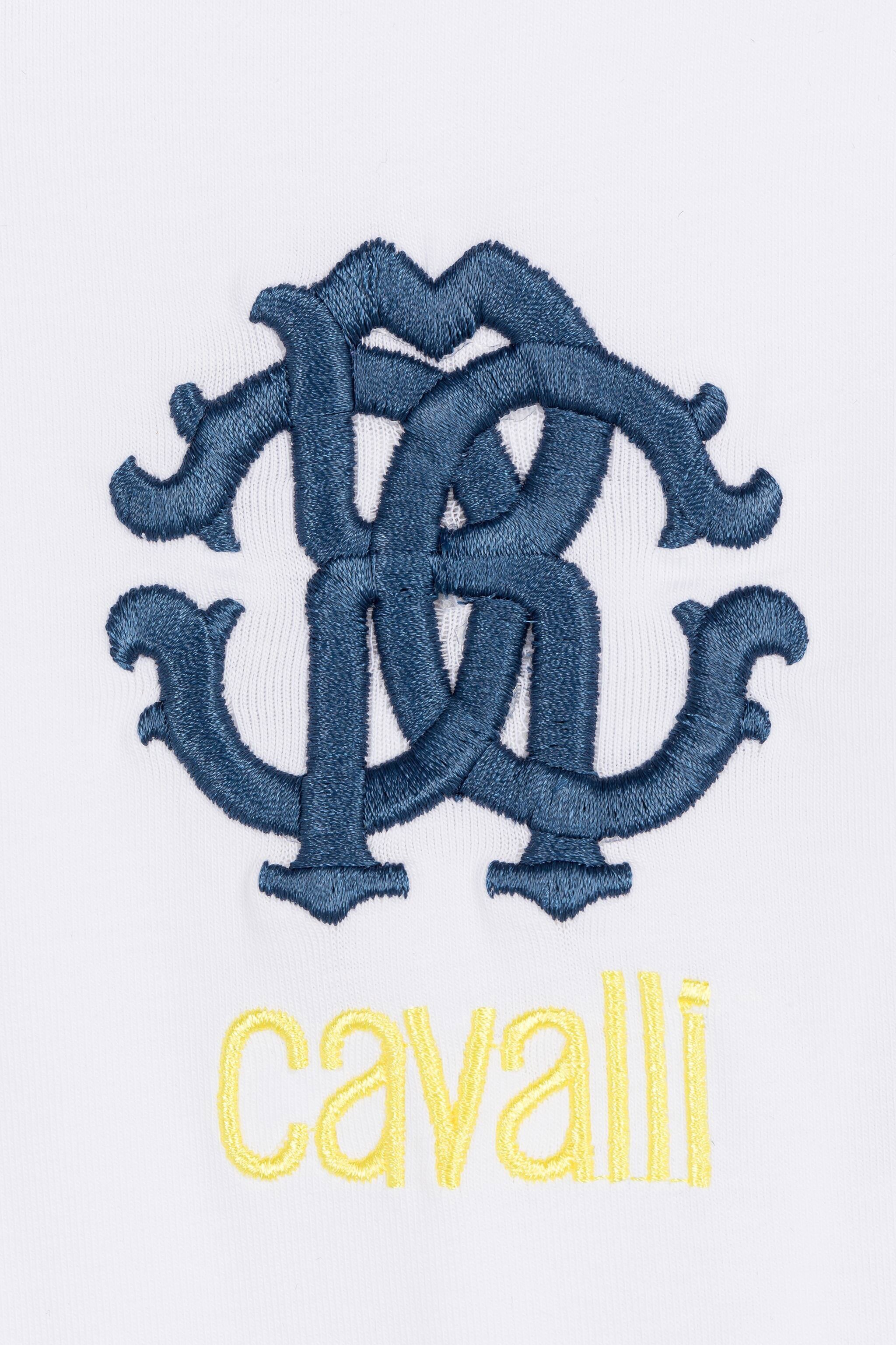 JU Logo-embroidered polo shirt Optical white QJT674-KB003