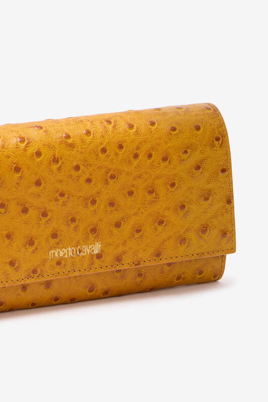 RC Rectangular Wallet in Ostrich-Effect RC Rectangular Wallet in Ostrich-Effect Yellow VKA007-PZ702