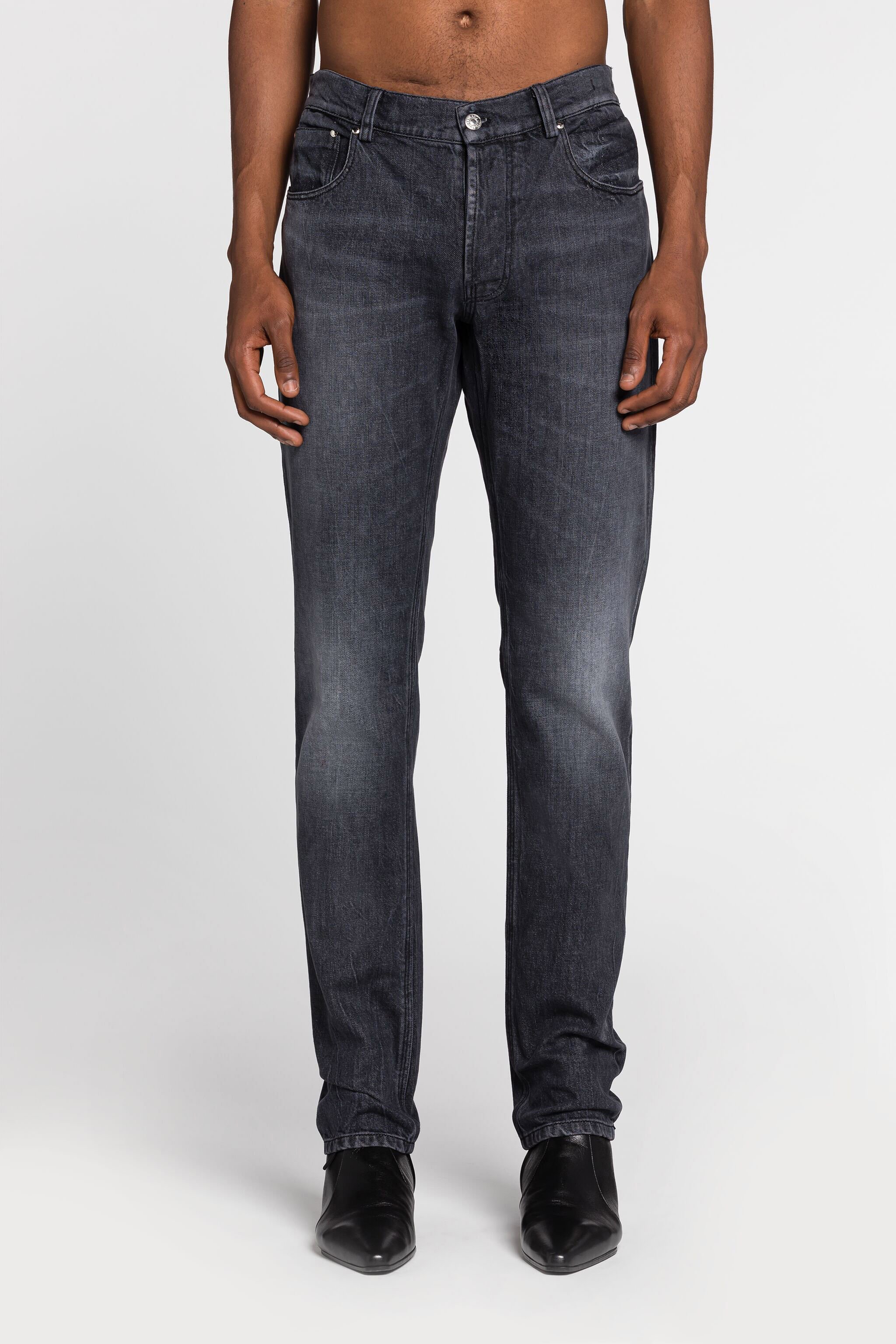 RC Jean slim à motif Mirror Snake brodé Noir RRJ251-DS003