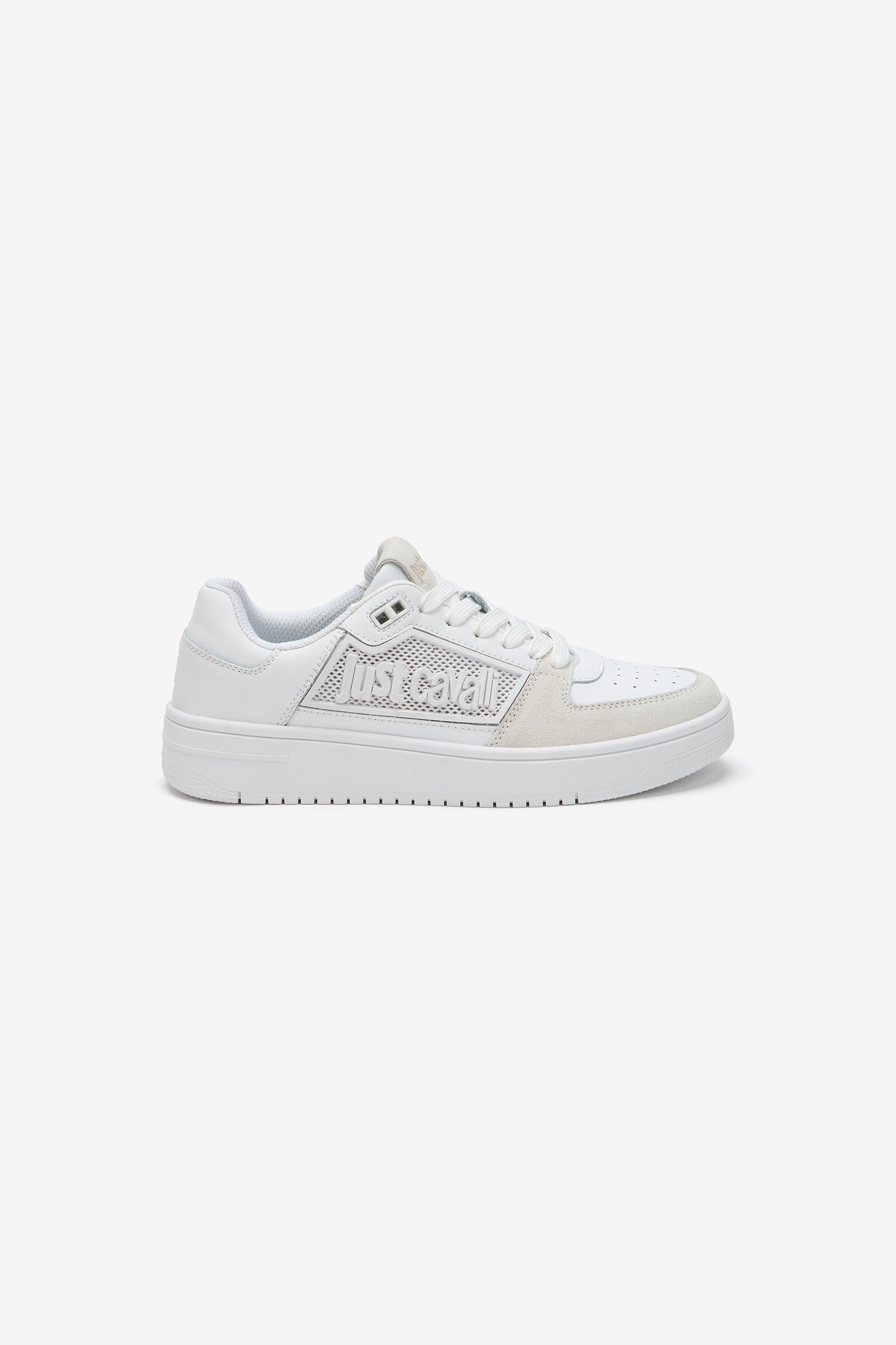 JC White Logo Detail Chunky Sneakers WHITE WFS052-WF290