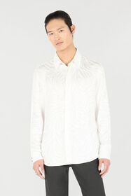 RC Camicia Lunga Con Stampa Tiger Skin Bianco URT700-DJ097