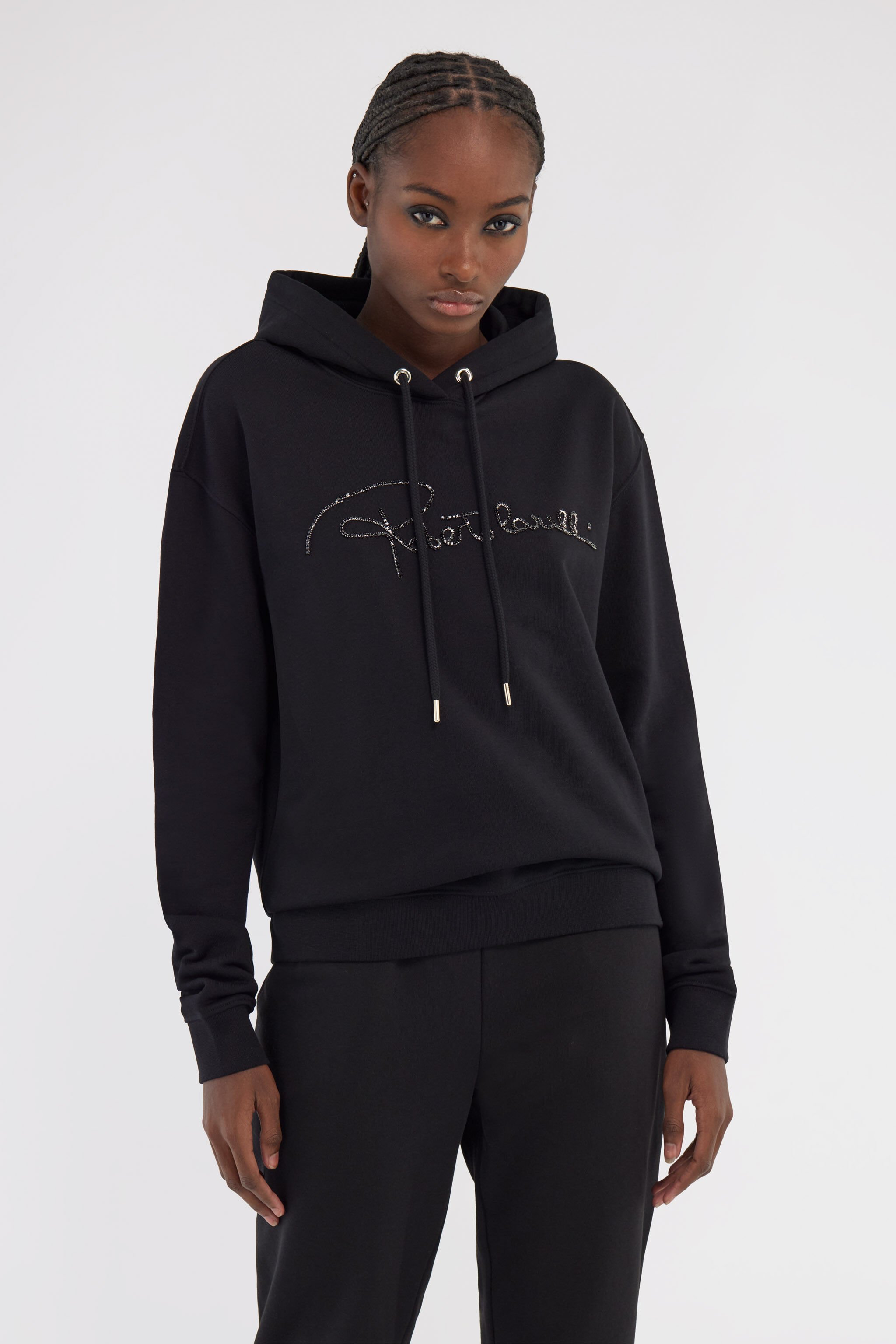 RC Sweatshirt with signature Noir NOT68D-CF052
