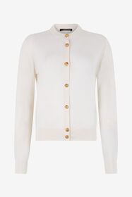 RC Wool Blend Cardigan Ivory UWM901-WH003