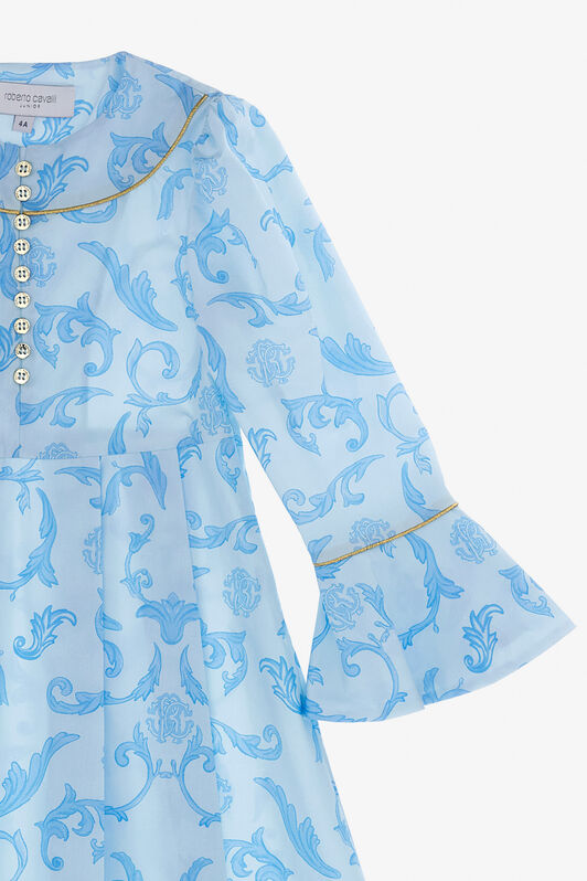 JU Printed Dress Light blue SJT180-7ML96