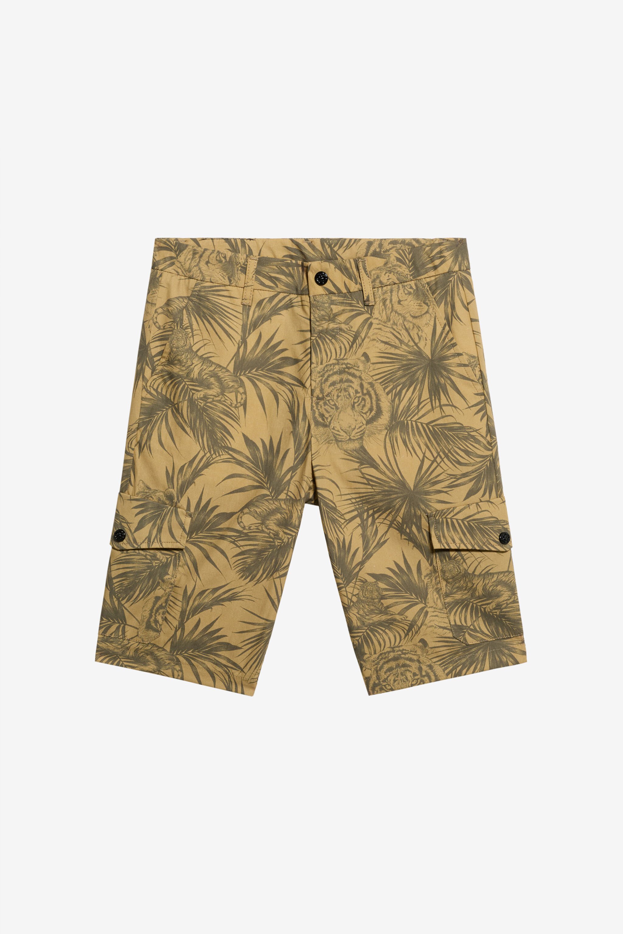 JU Pantalon Imprimé Jungle KHAKY TJT20N-6SN36