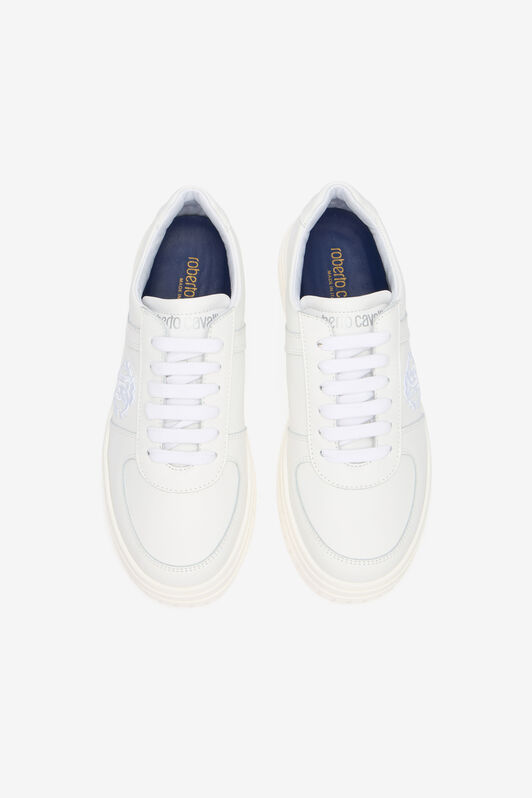 RC White Sneaker with Embroidered Monogram RC WHITE QOS01M-PZO20