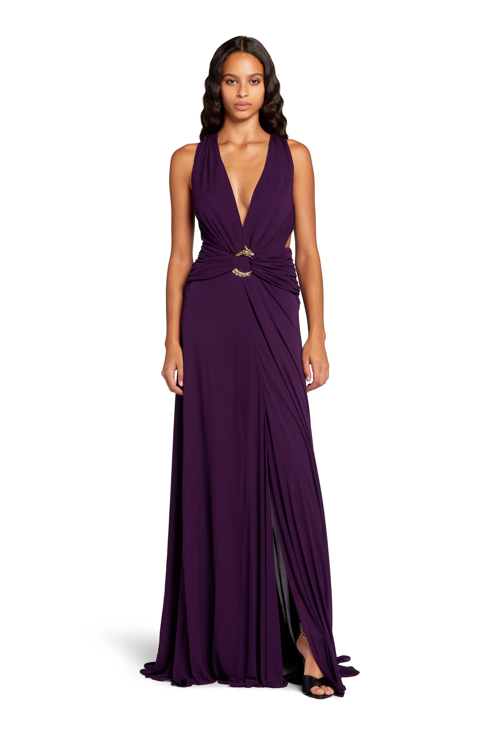RC Robe longue à ornement dragon PURPLE LQT134-JJ035