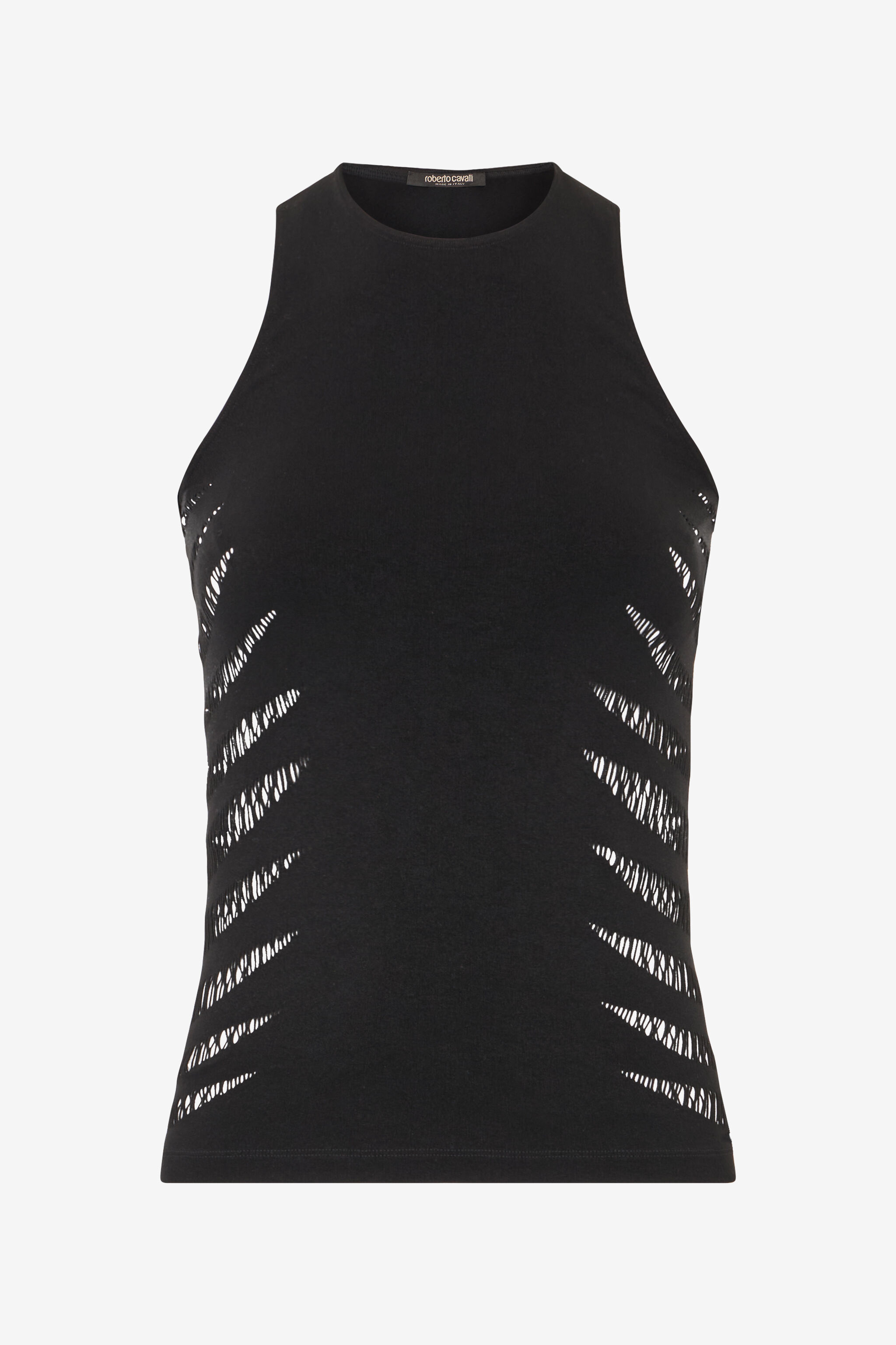 RC Débardeur Avec Motif Zèbre Ajouré Noir UKT613-MA001