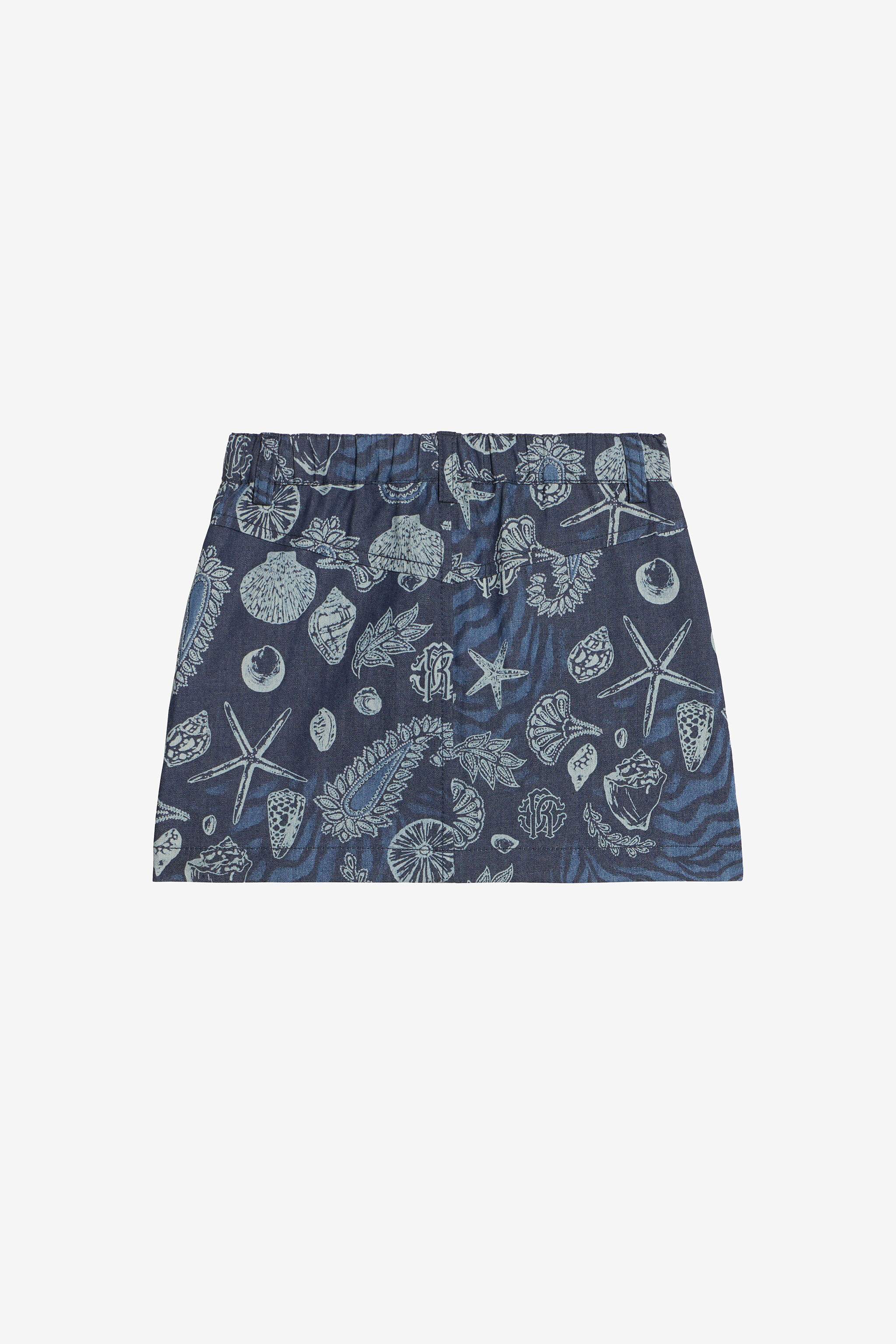 JU Minigonna Con Stampa Marina Blu scuro UJJ300-DYO39