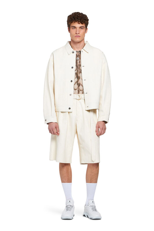 RC White python skin jacket WHITE IMP870-UC019