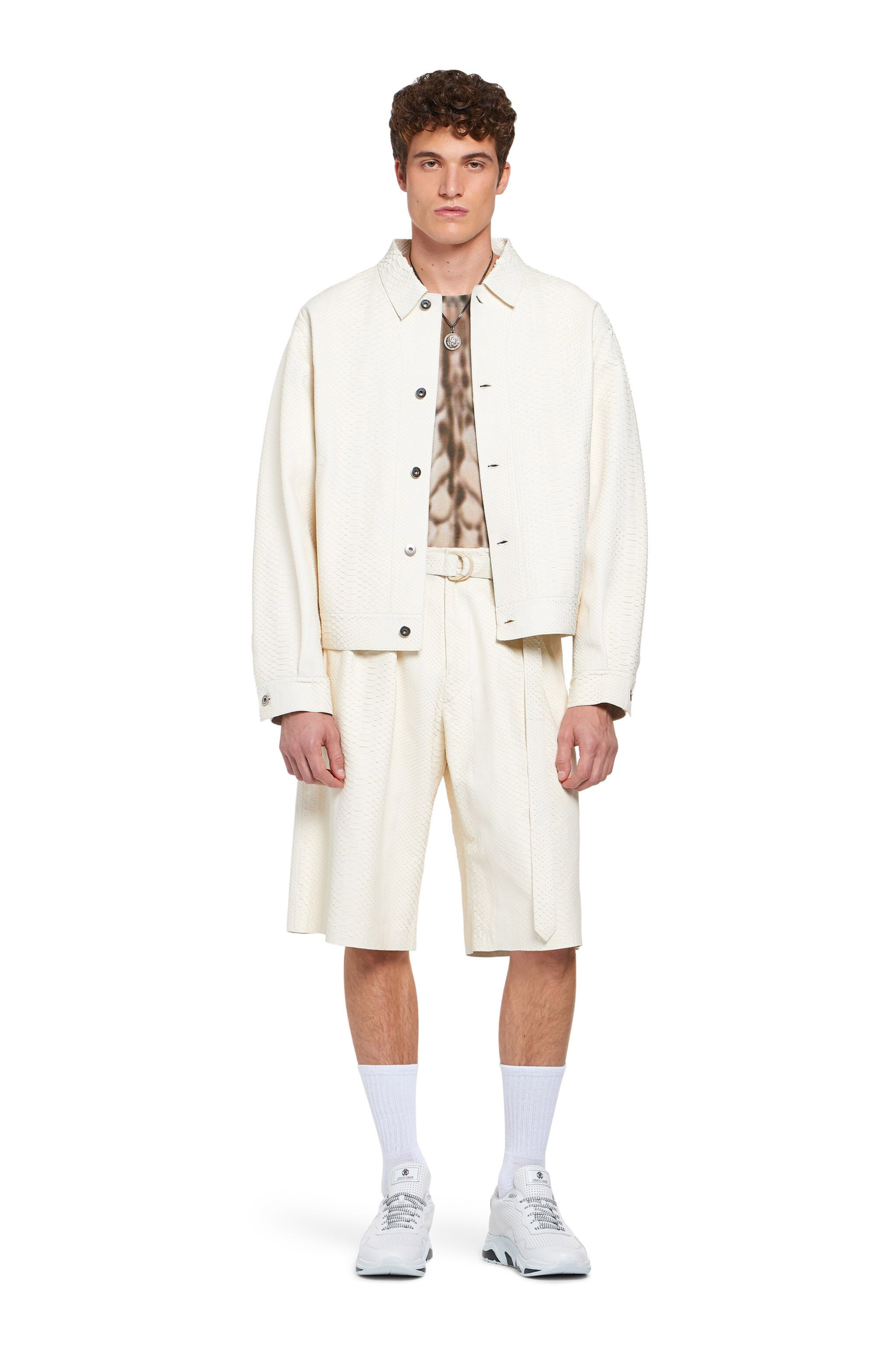 RC White python skin jacket WHITE IMP870-UC019