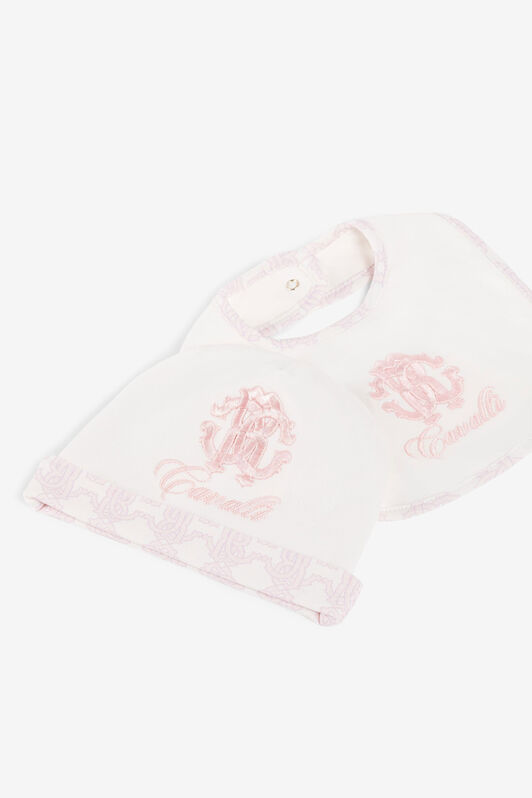 JU Logo embroidered babygrow set JU Logo embroidered babygrow set Pink QJT887-JV025