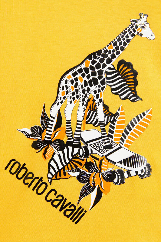 JU T-shirt con stampa Tiger Skater DANDELION MJT61A-JV025