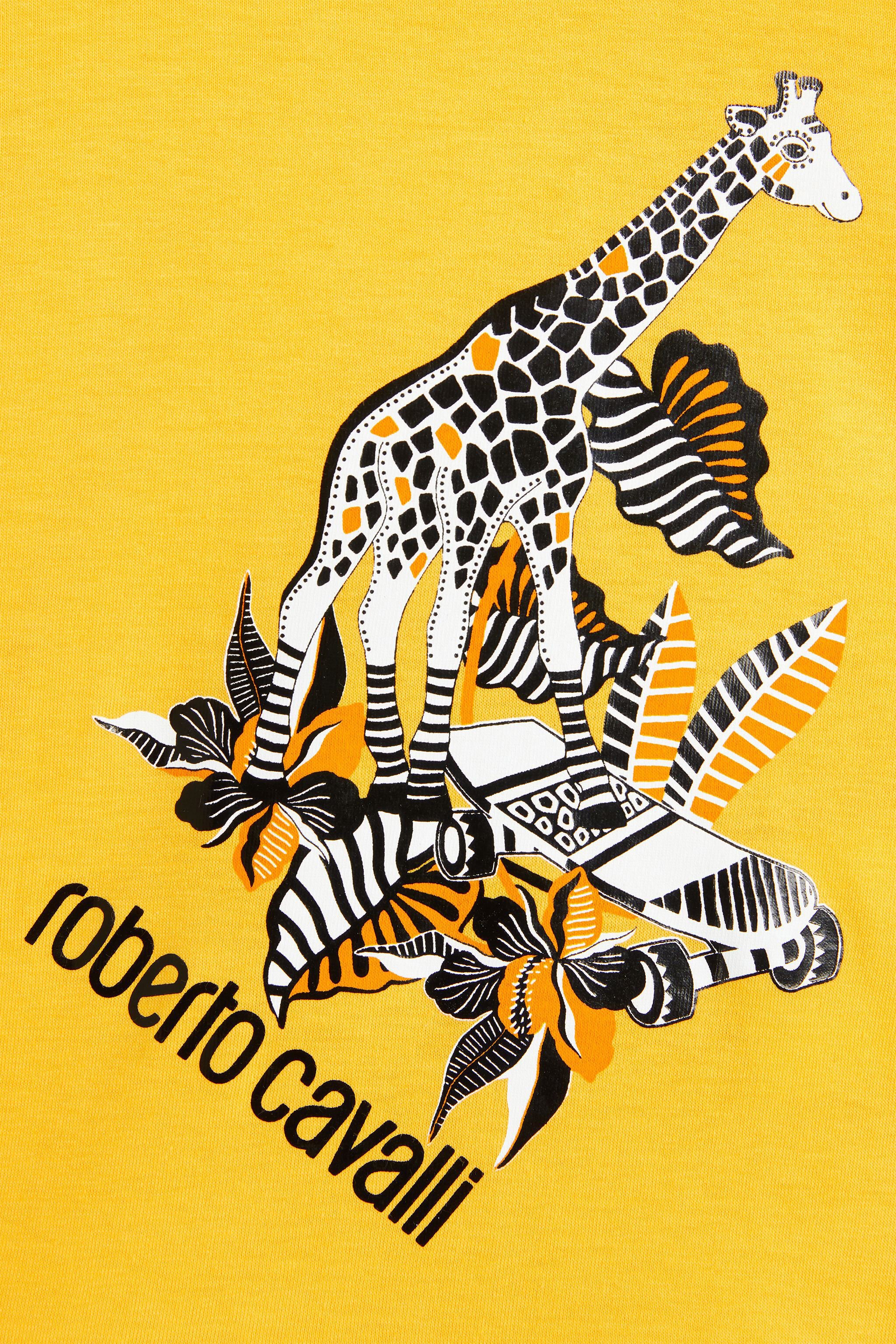 JU T-shirt con stampa Tiger Skater DANDELION MJT61A-JV025