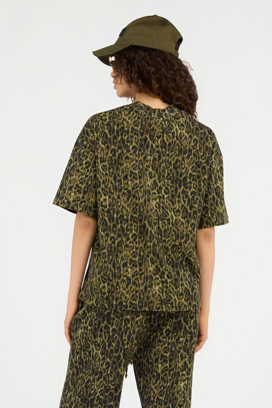 JC Leopard Print T-Shirt VERDE 185 VFT185-VF308