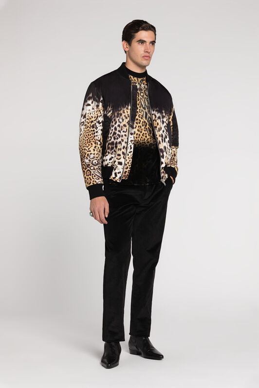 RC Queen of Sicily-Print Bomber Jacket Light brown RRT403-5R003