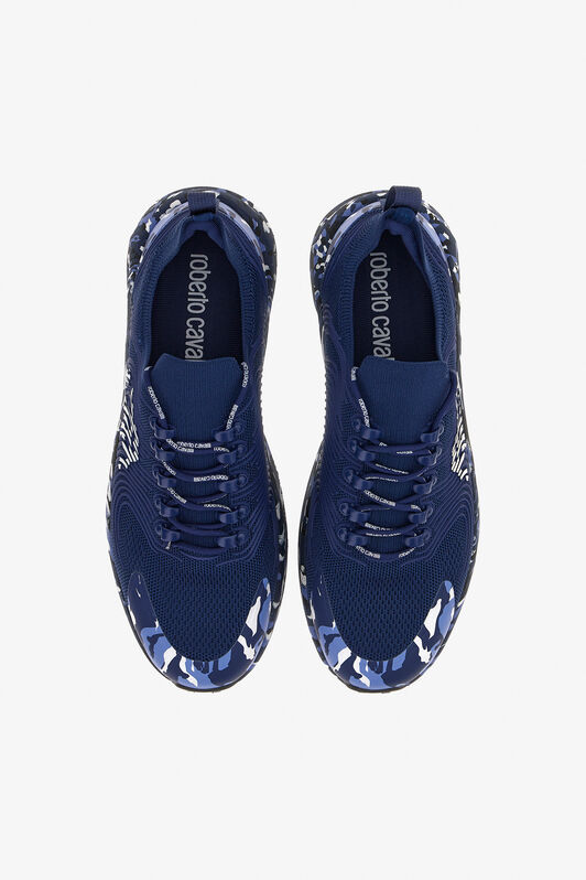RC Sneakers with Monogram Mirror Snake Dark blue JSS02A-FT003