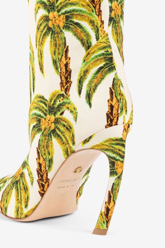 RC Palm tree print boots Light green QWS014-SE130