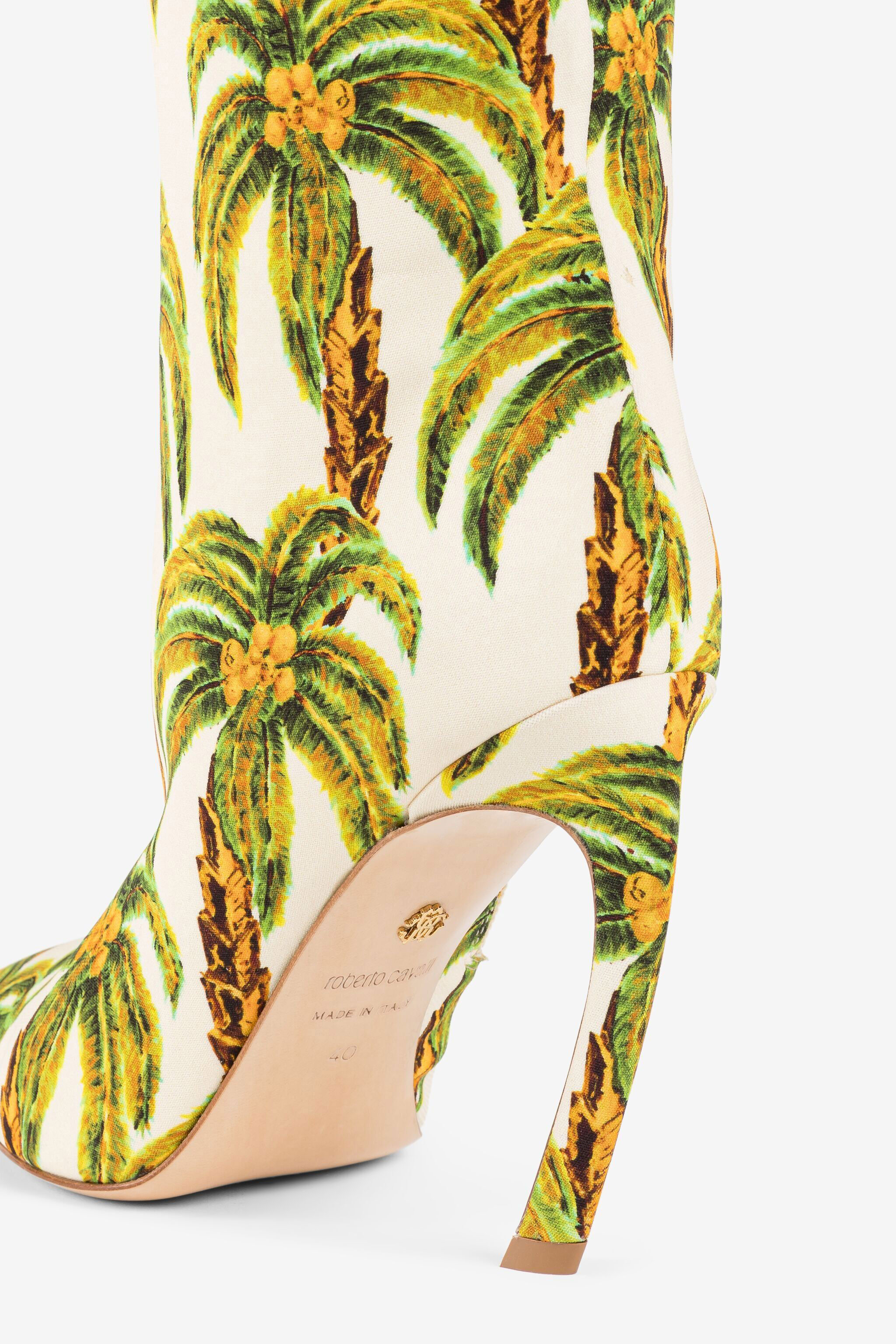 RC Palm tree print boots Light green QWS014-SE130