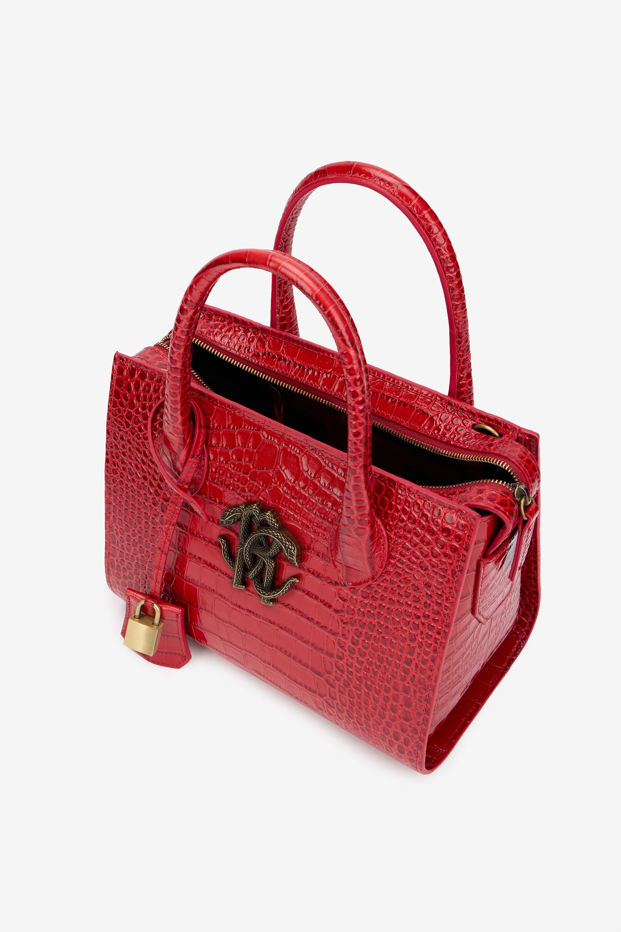 RC Borsa A Mano Rossa Effetto Cocco DARK RED QOB00D-PZO32