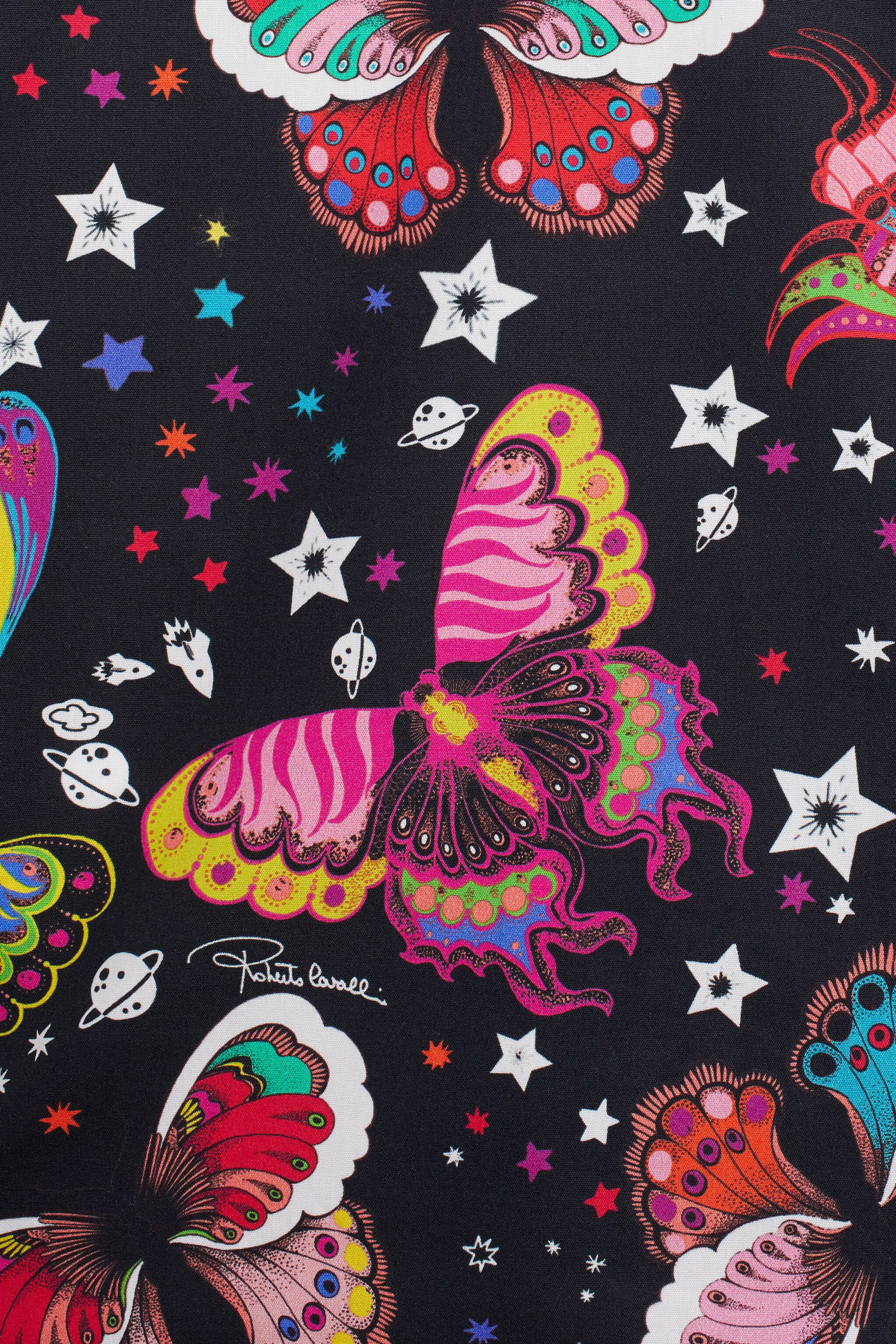 JU Camicia con stampa Space Butterfly BLACK/MULTICOLOR IJT703-QRQ86