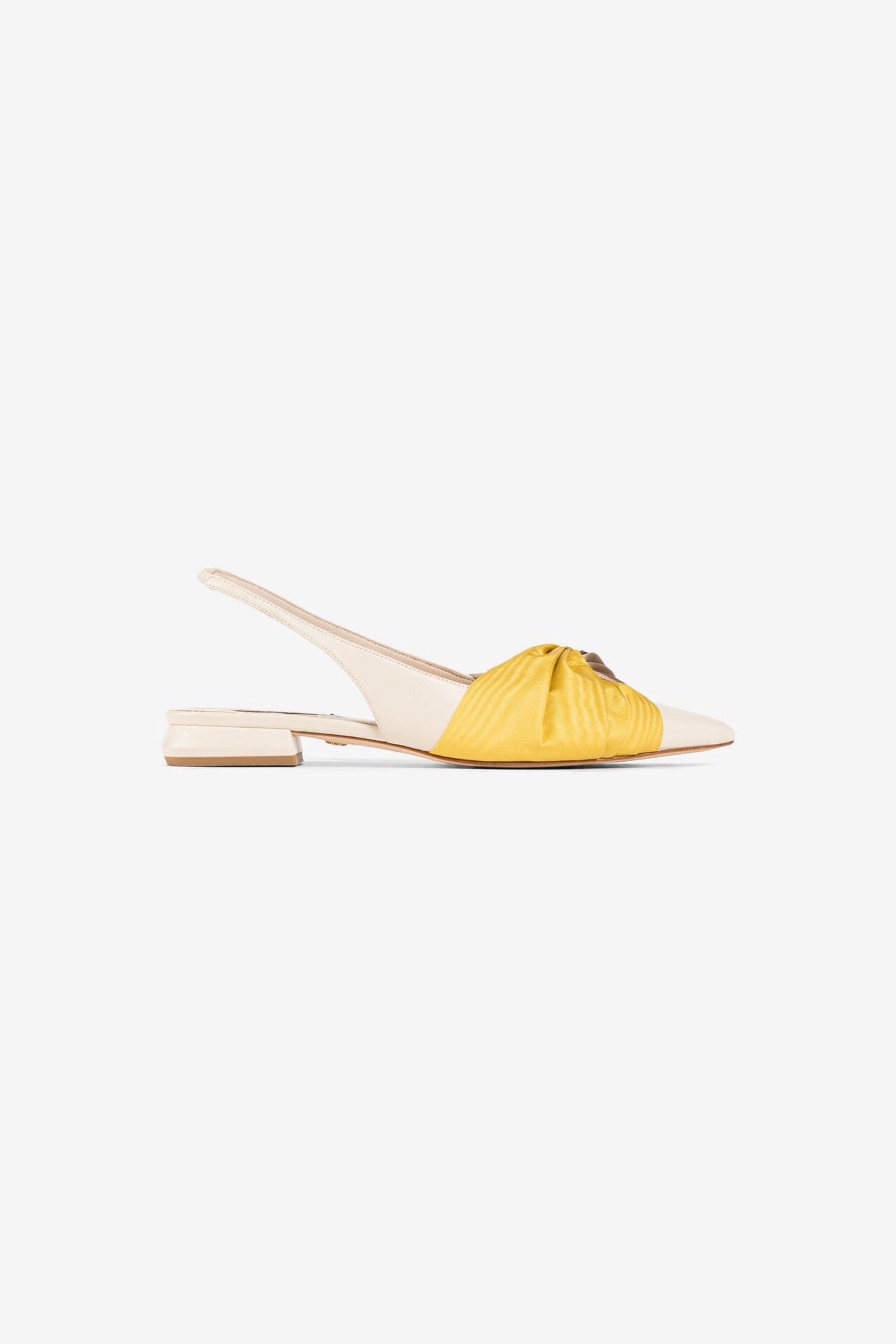 RC Le Pettegole Slingback Pumps Ivory QWS010-PN222