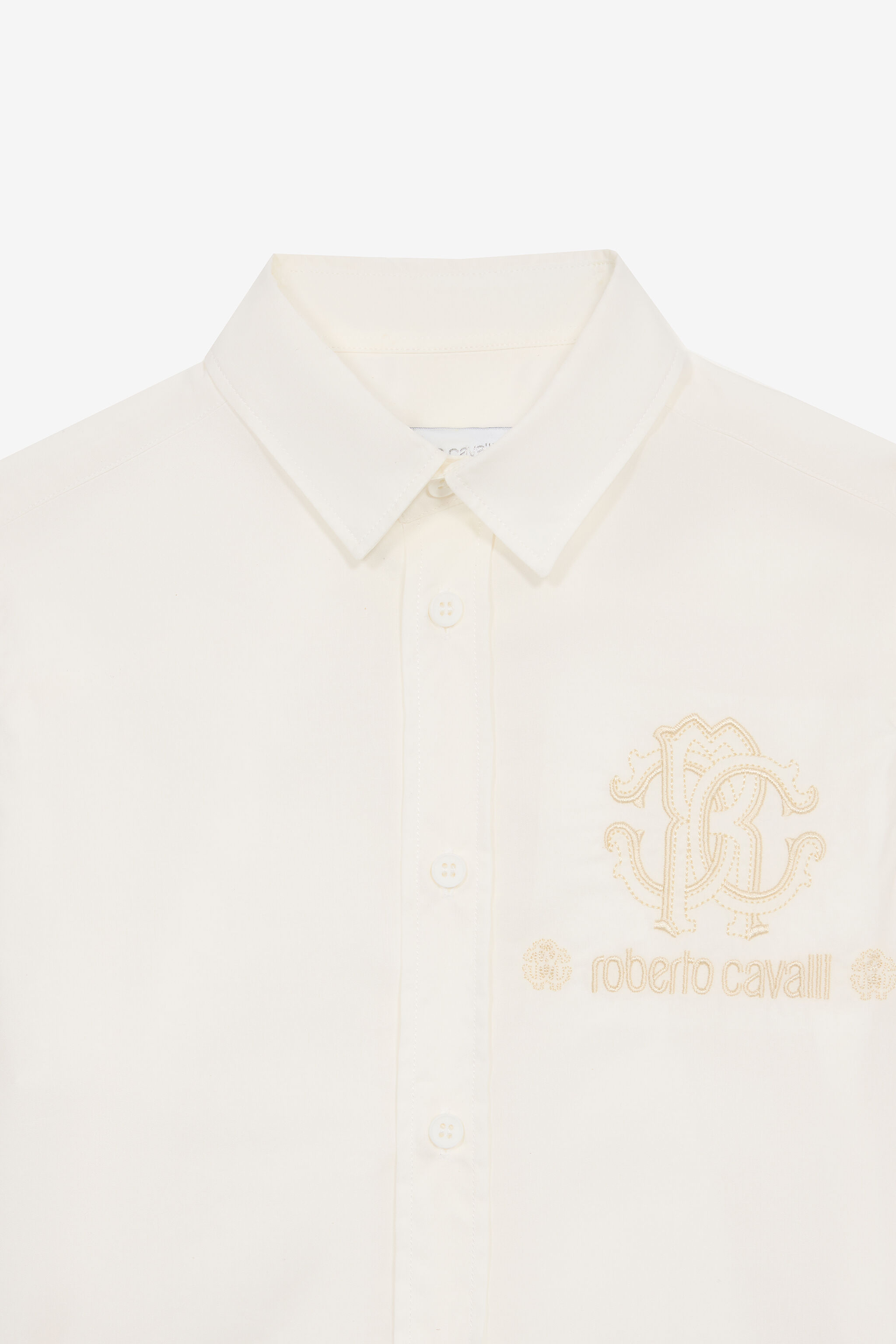 JU Shirt With RC Monogram And Lettering White UJT70D-CH004