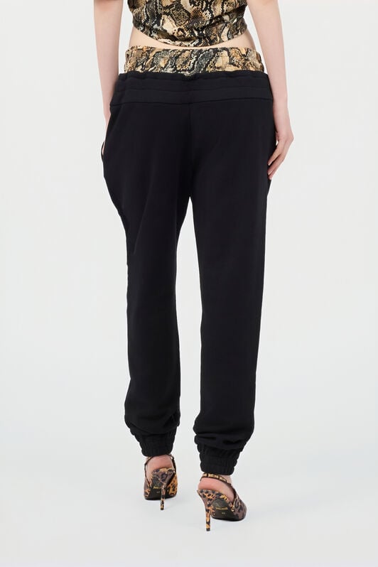 JC Sports Pants With Python Print Waistband 899 BLACK + 716 MARZ UFT081-UF120