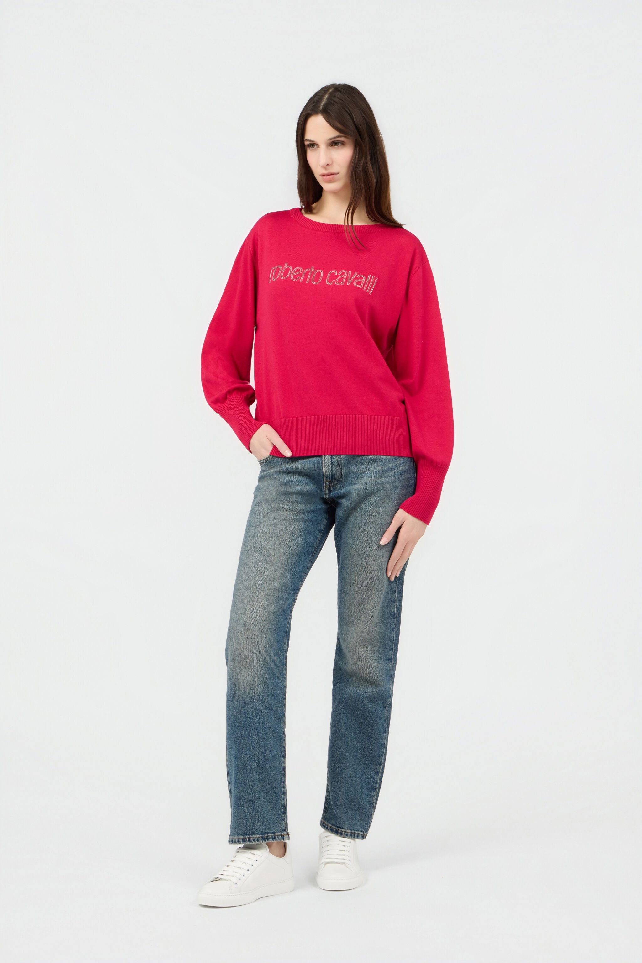 RC Fuchsia Sweater With Crystal Logo RC Fuchsia Sweater With Crystal Logo IBISCUS SOM60G-VI011