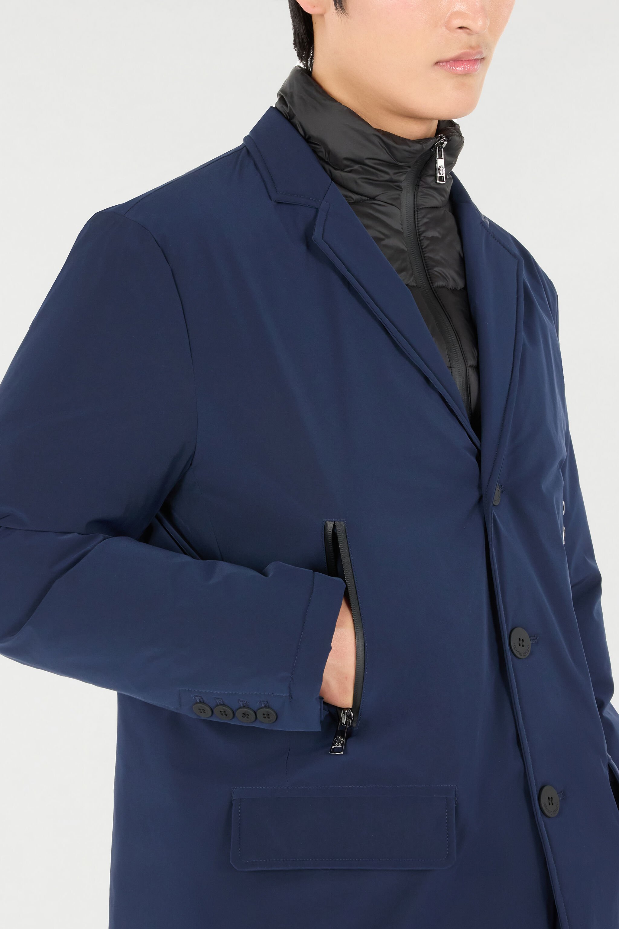 RC Padded Jacket with Quilted Insert Dark blue OOT40E-SBO04