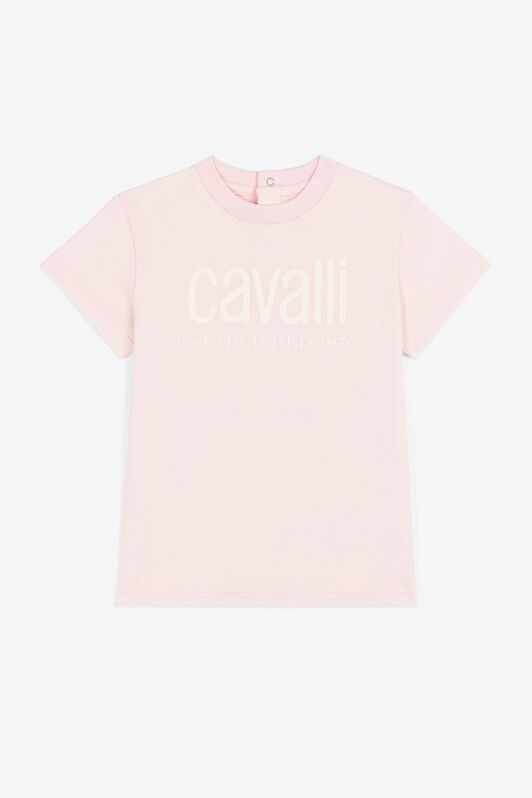 JU T-shirt con logo Rosa OJT60A-ISA2J