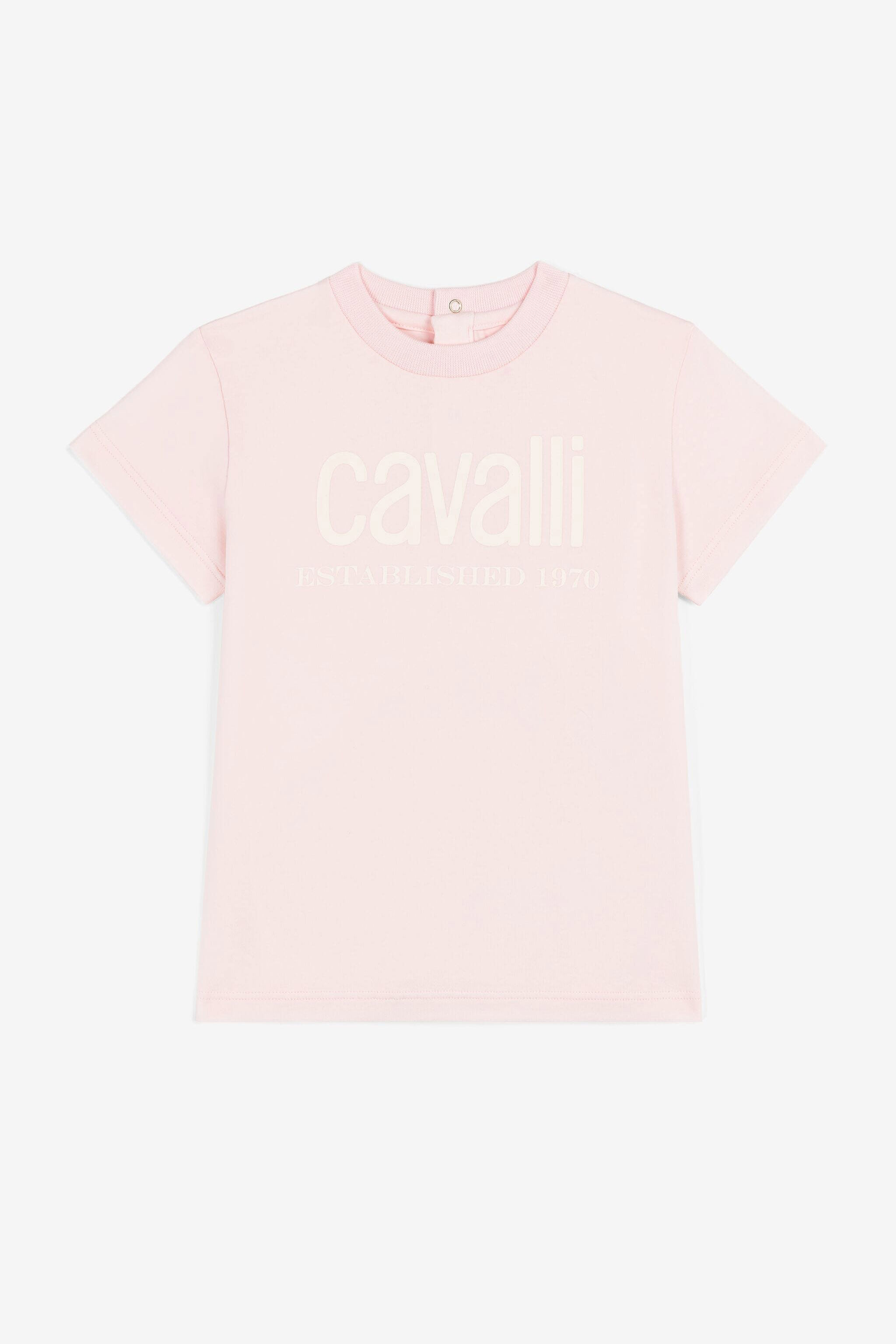 JU T-shirt con logo Rosa OJT60A-ISA2J