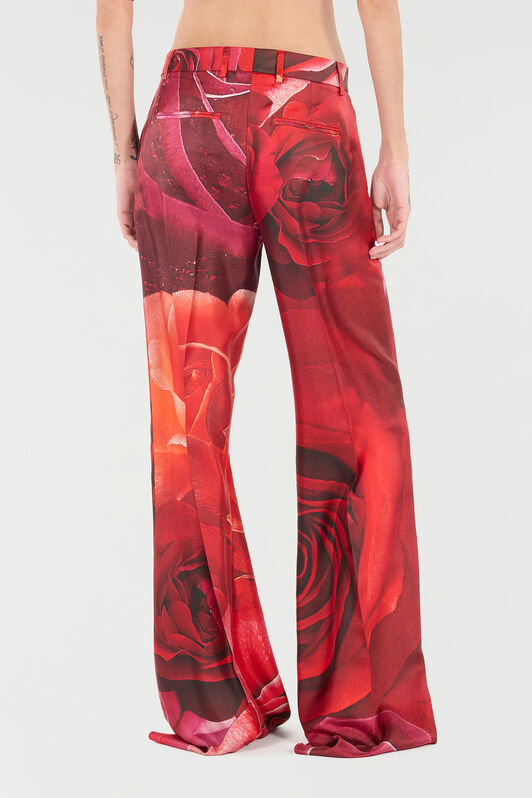 RC Hose Mit Print Rose Rot UKT201-4QN48