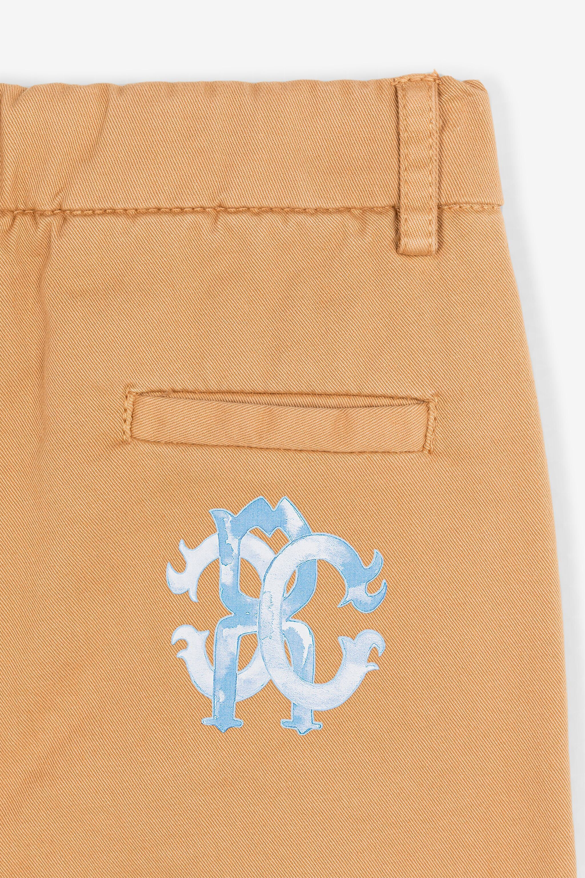 JU Monogram-print chinos SAND 17-1038 QJT249-CE035