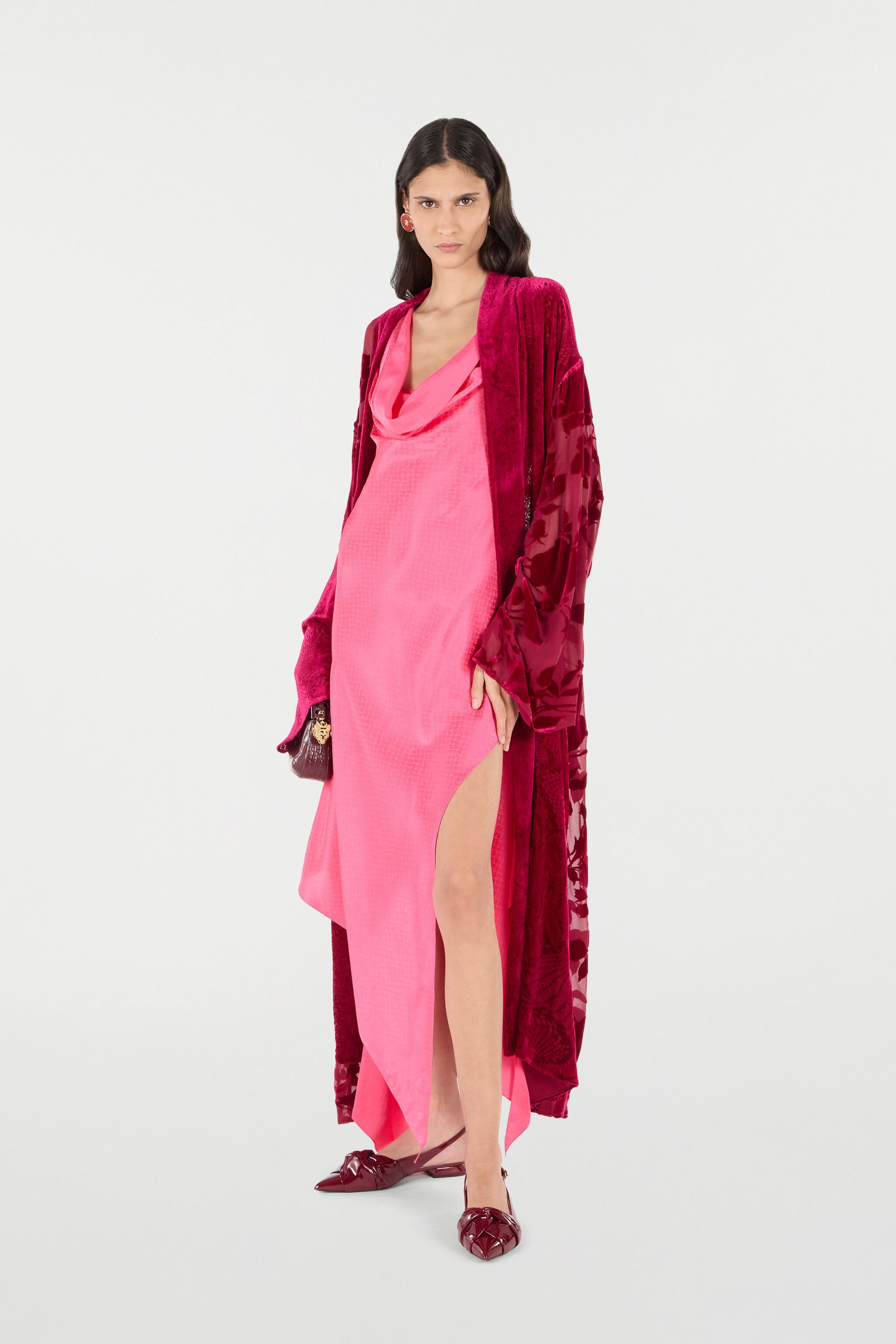 RC Dress With Asymmetric Skirt Pink UKT116-SZN57