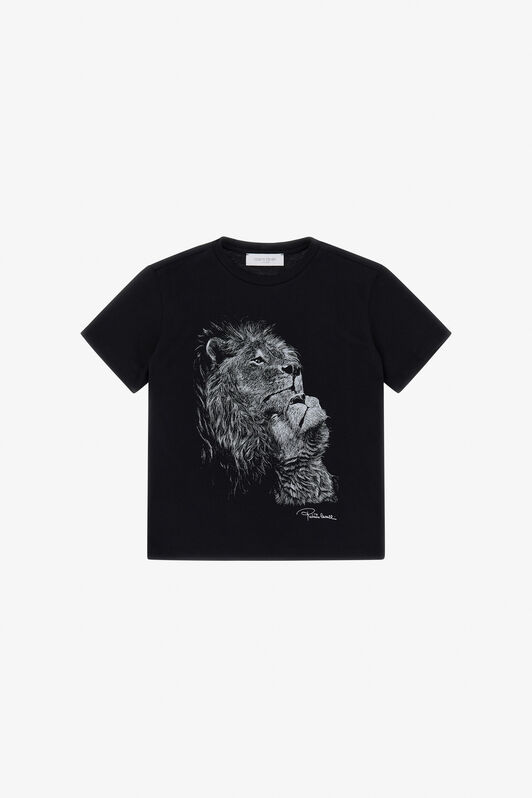 JU Bedrucktes T-Shirt Schwarz TJT60V-JD001