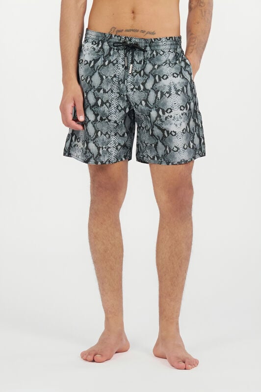 RC Bañador Corto con Estampado de Serpiente RC Bañador Corto con Estampado de Serpiente GREY QOH00A-4GE01
