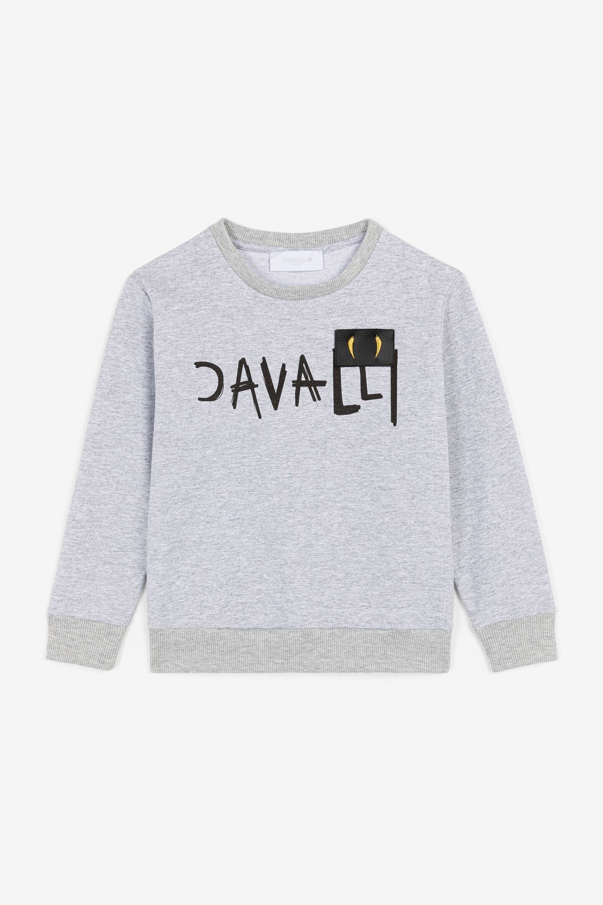 JU Sweatshirt mit Logo-Print Grau OJT935-ISA2J
