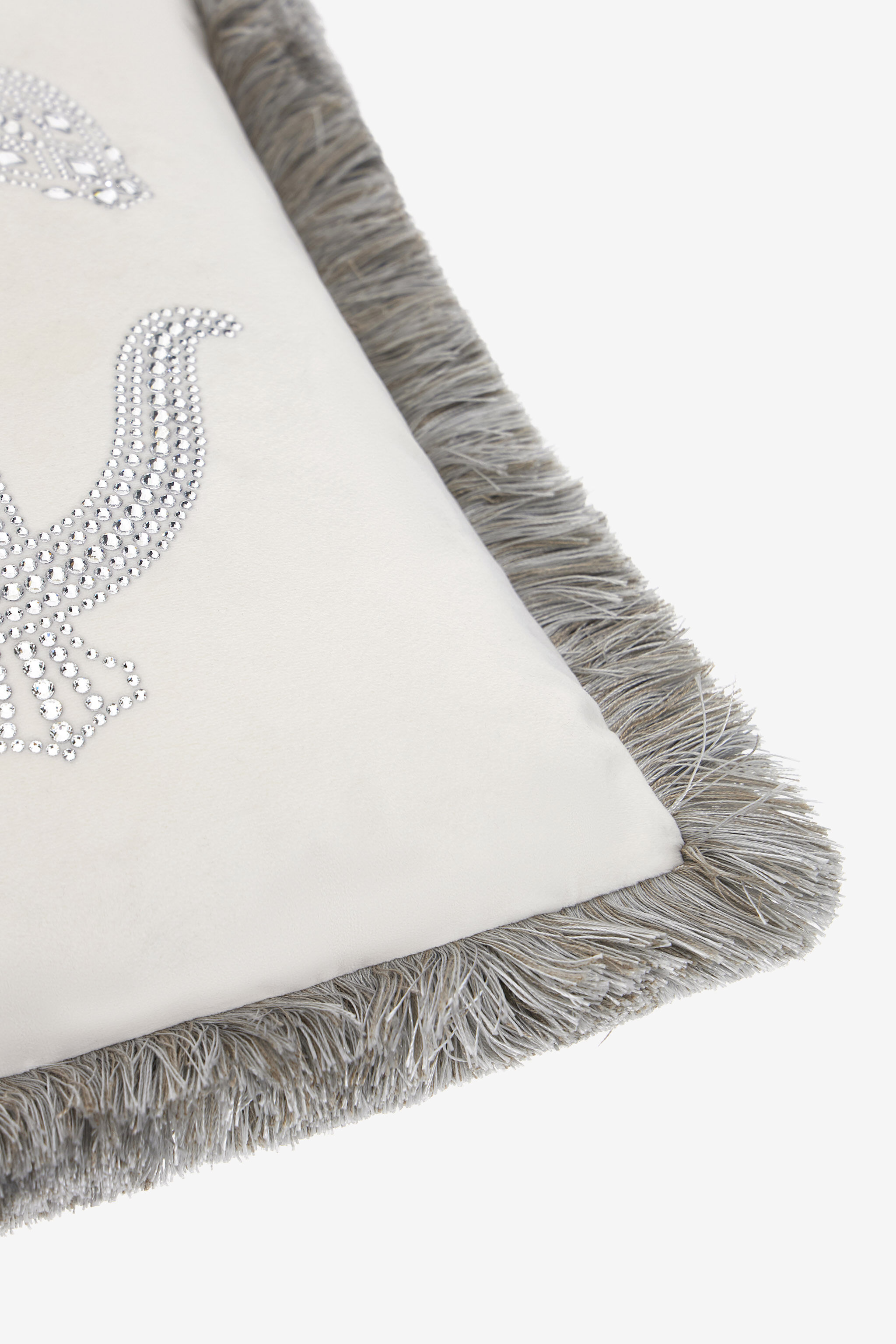 HO Cushion Crystal Snakes 40x40 White RALM38-IM038