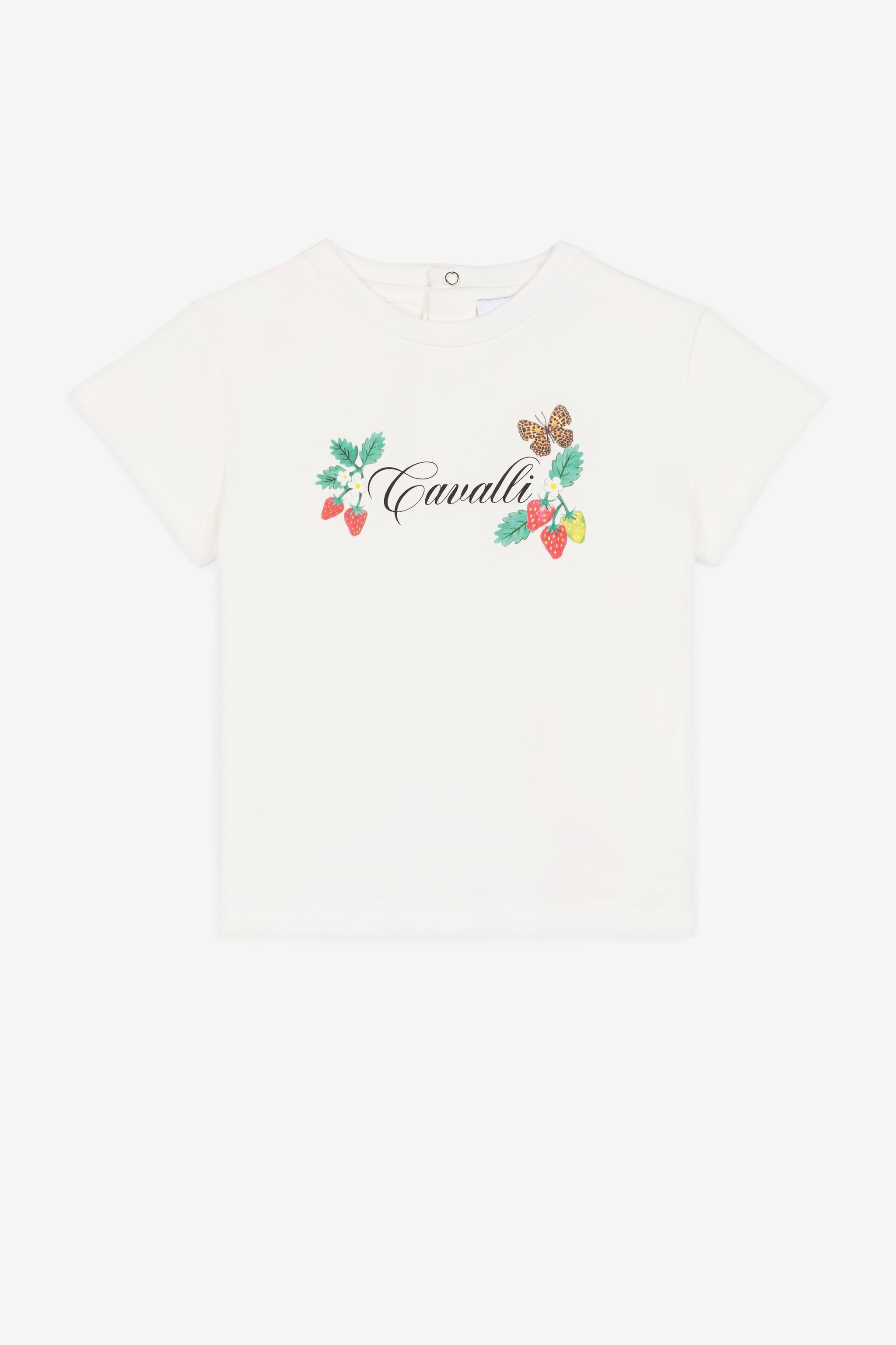 JU T-shirt con logo Bianco QJT616-JV025