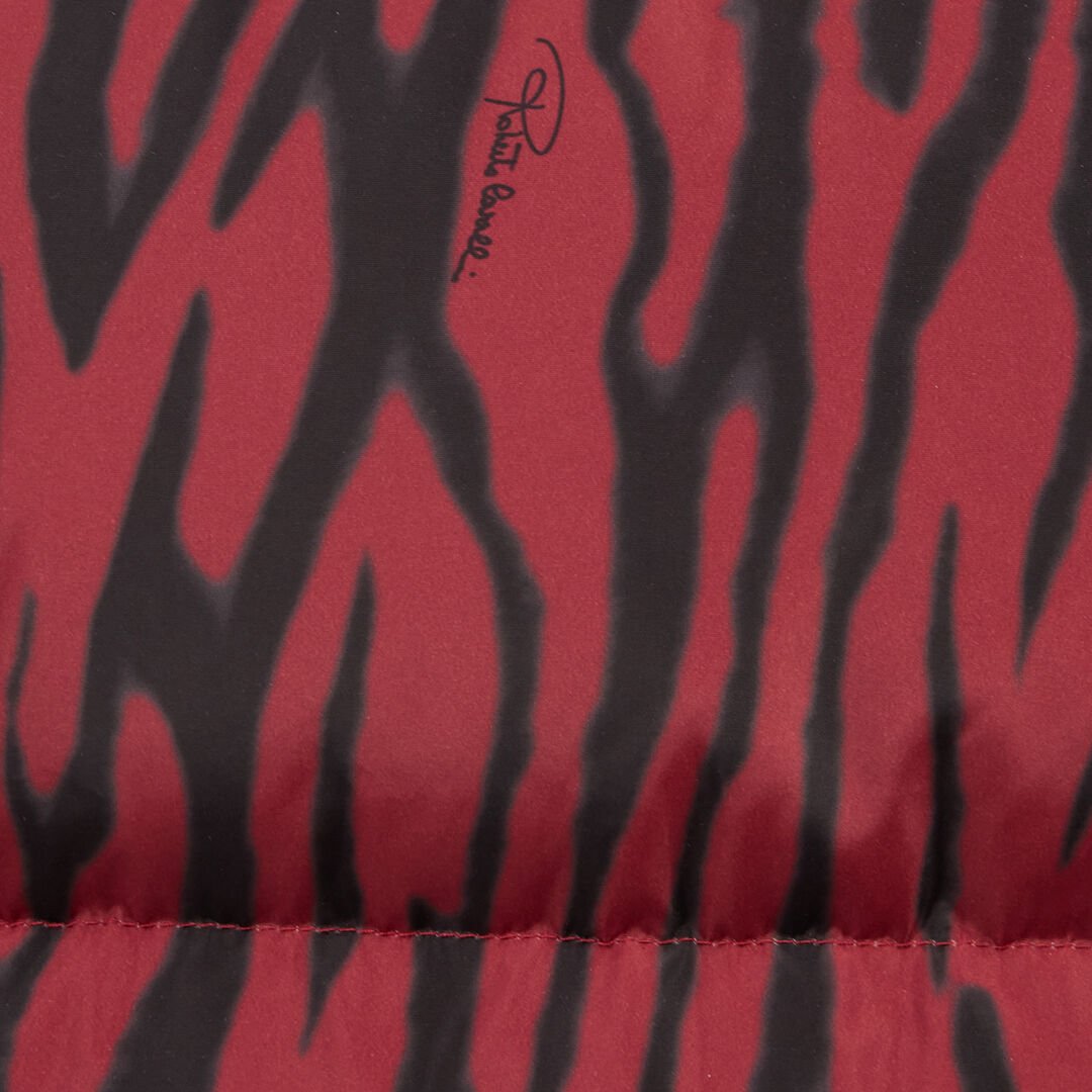 RC Zebra Print Down Jacket RED/BLACK ROT80G-OQS30