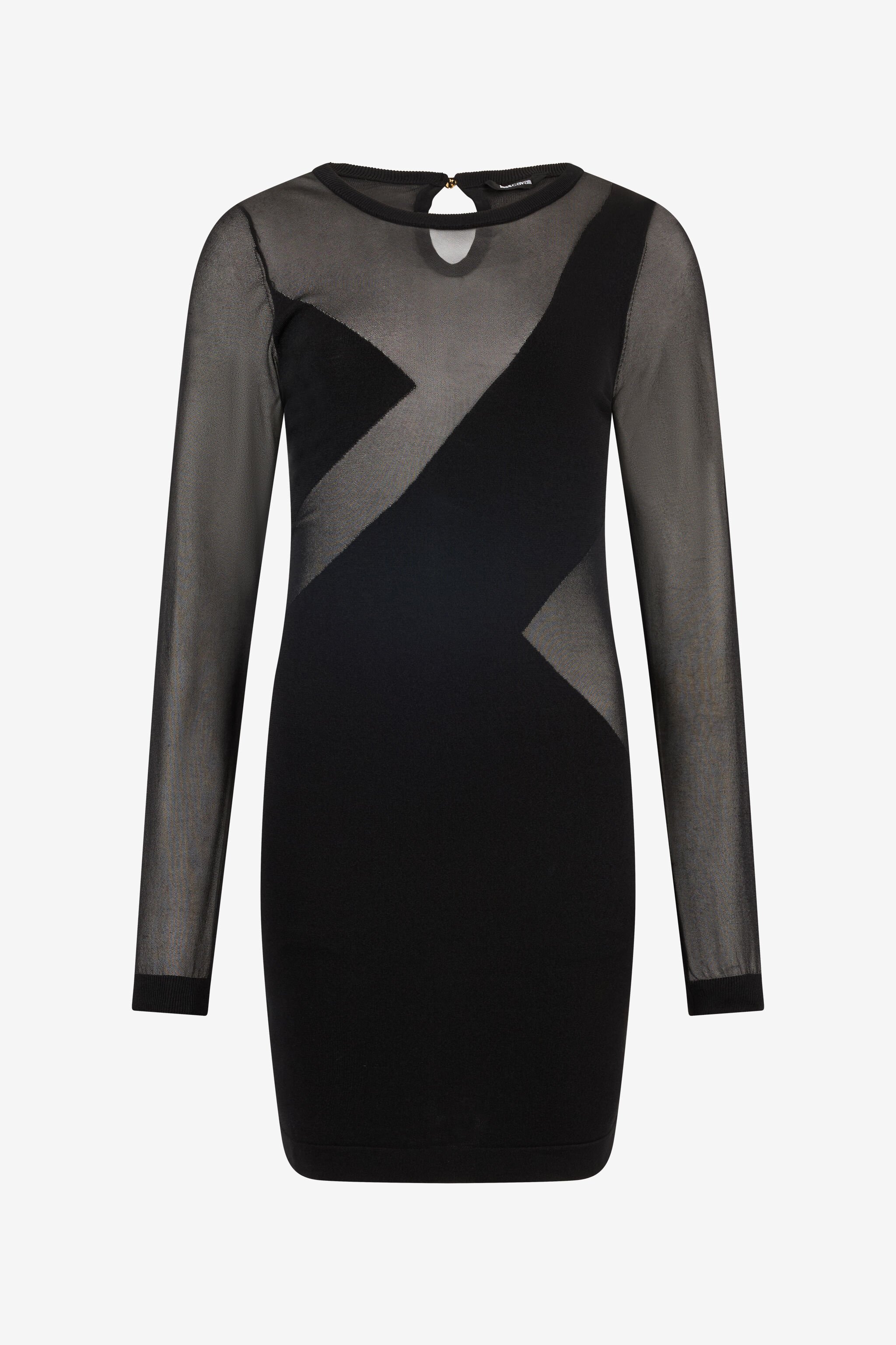JC Mini Abito See-Through Negro UFT110-UF164