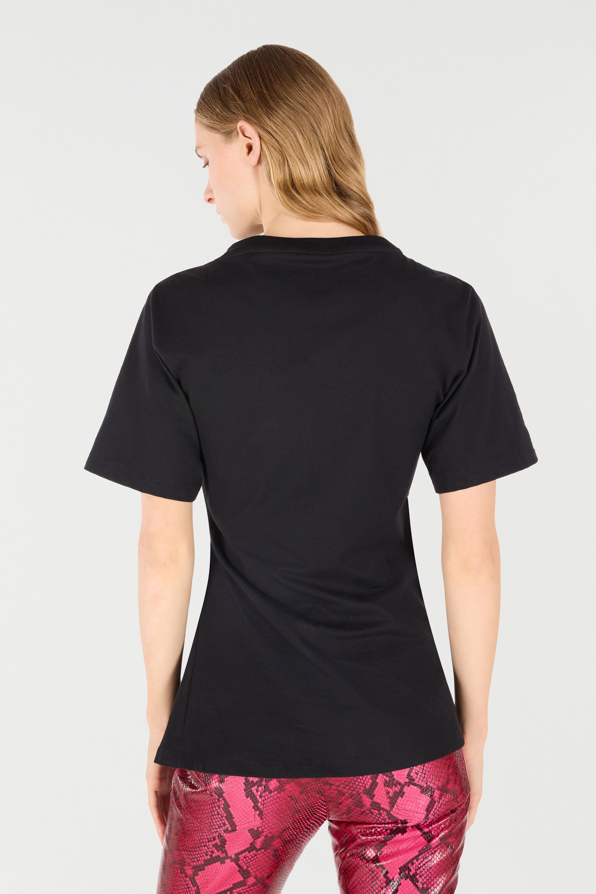 RC T-Shirt With Jewel Tiger Head Black UKT62A-JD030