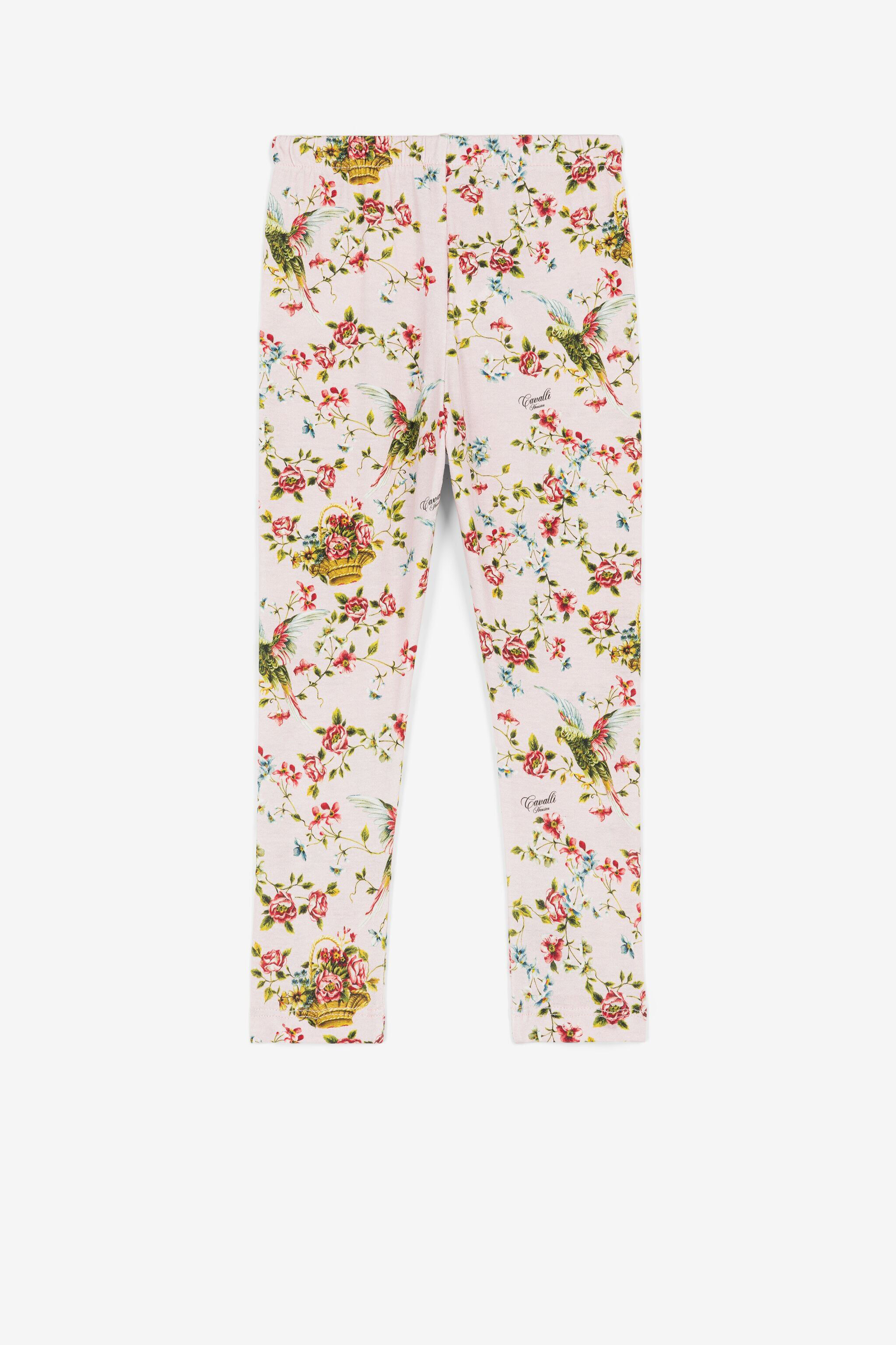 JU Leggings con stampa floreale Rosa OJT213-ISA2J