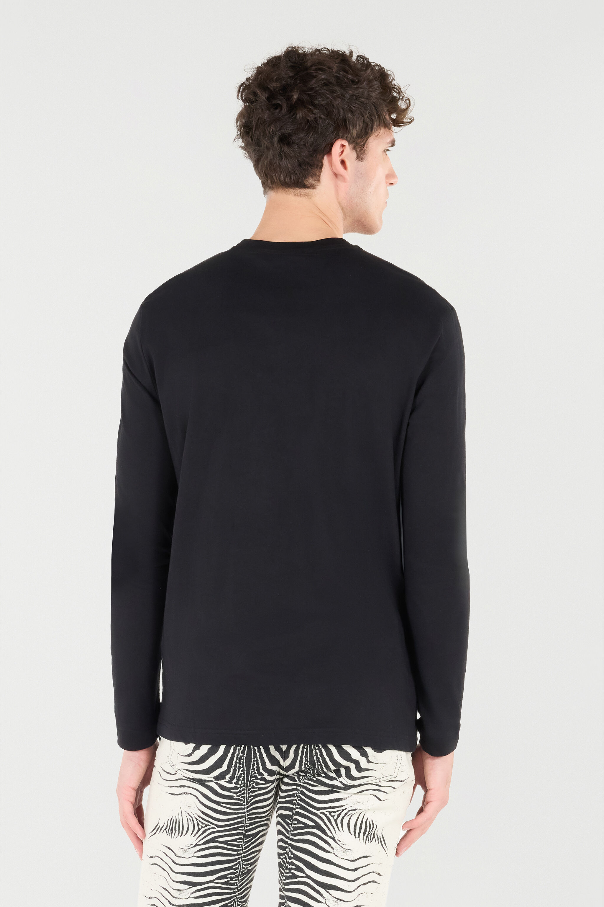 RC Long-Sleeved T-Shirt With RC Monogram Black POT61A-JD060