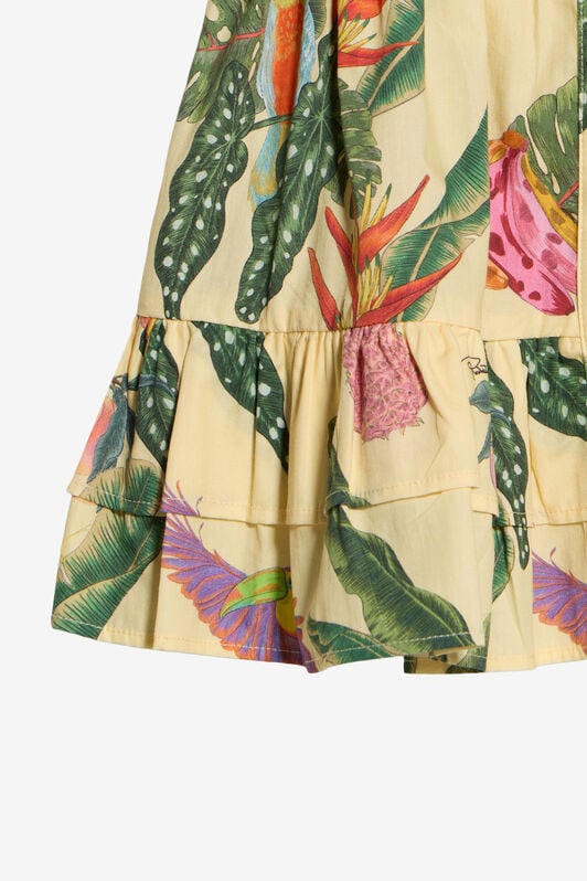 JU Kleid mit Tropicana-Print JU Kleid mit Tropicana-Print YELLOW WJT109-7MR12