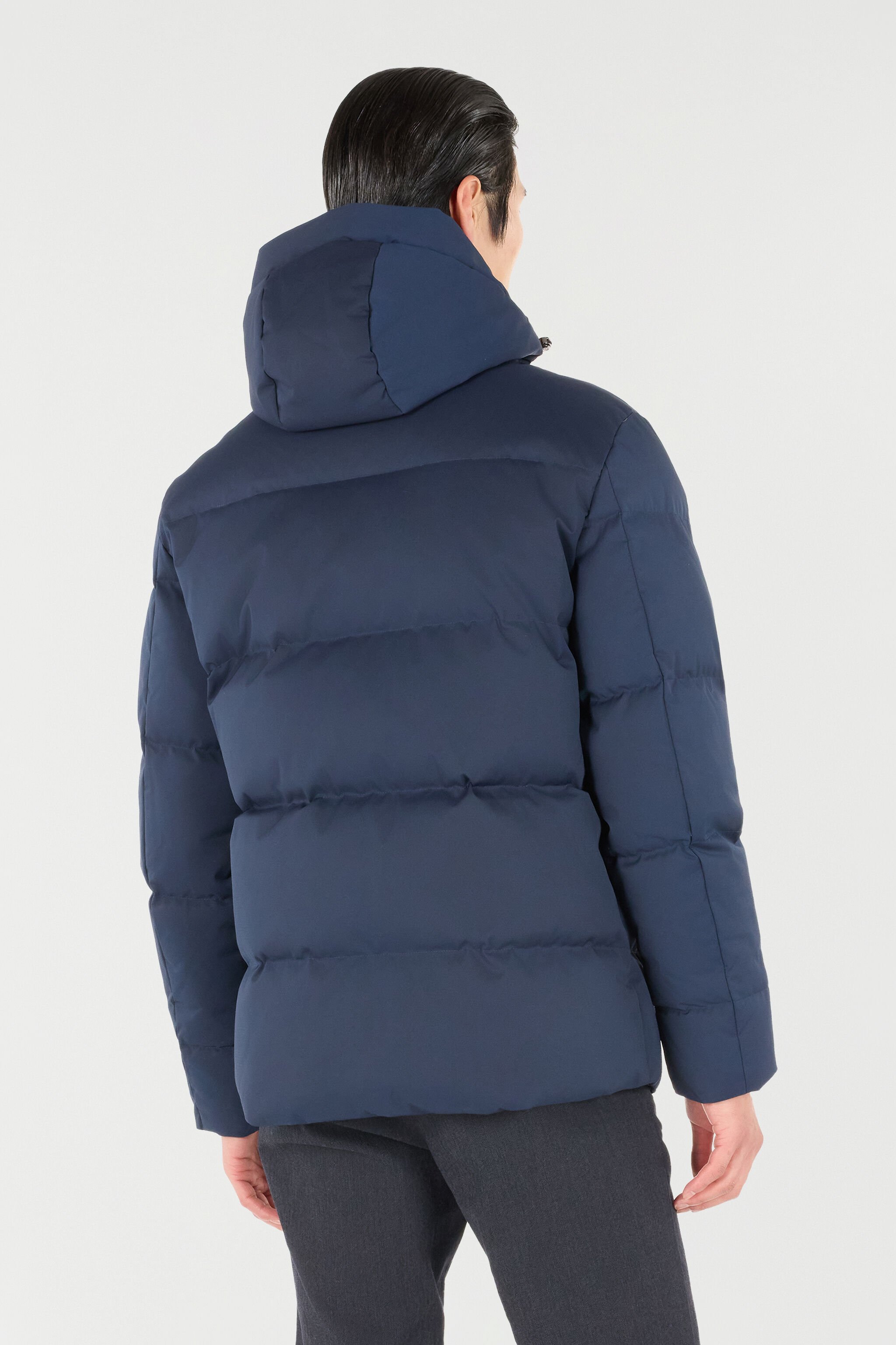 RC Chaqueta Acolchada Azul con Capucha Azul oscuro OOT40F-DJ001
