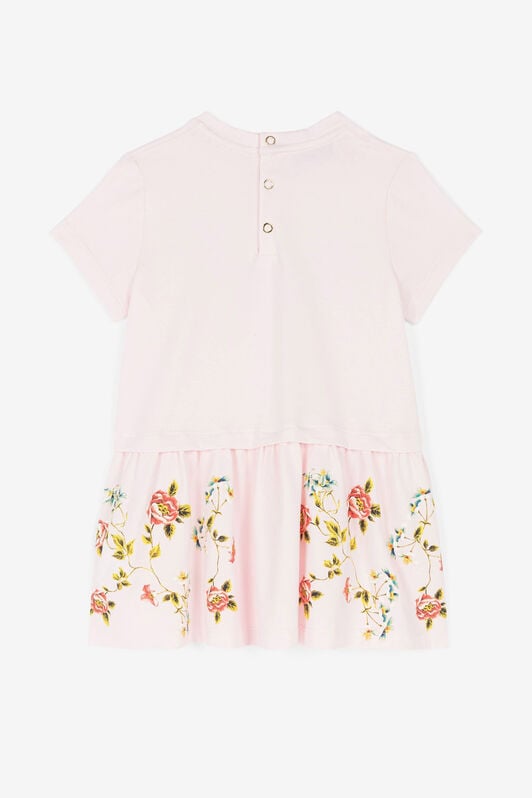 JU Kleid mit Blumendruck Rosa OJT117-ISA2J